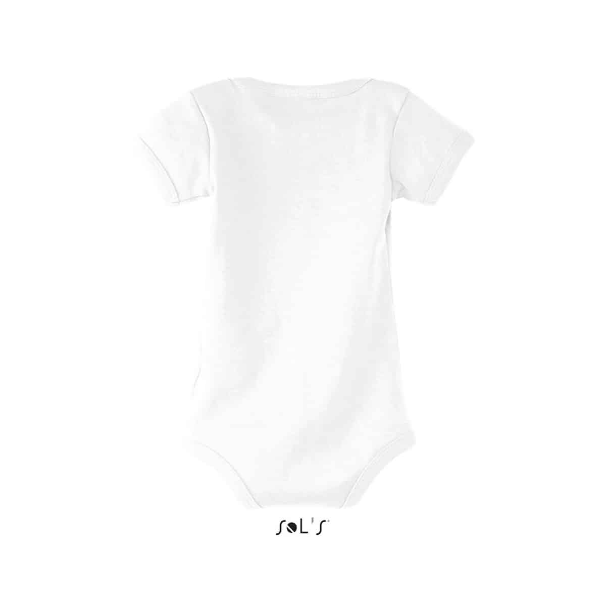 Gadżety tekstylne z logo – bambino dziecięce body 180g bambino s00583-wh-back BAMBINO Dziecięce body 180g BAMBINO s00583-wh-back