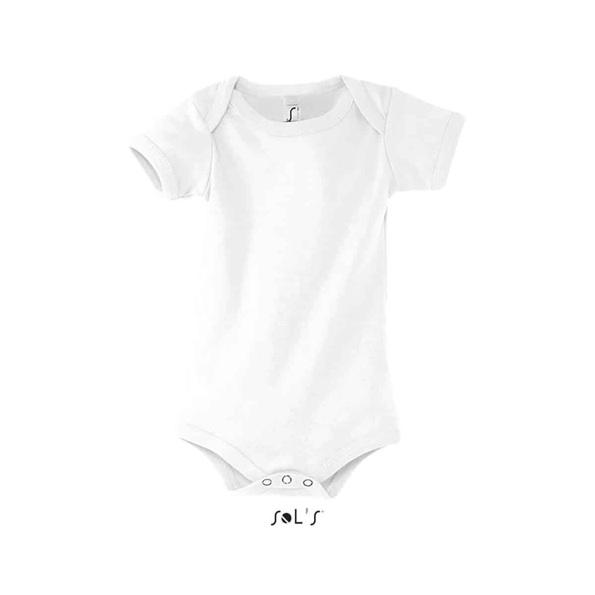 Gadżety tekstylne z logo – bambino dziecięce body 180g bambino s00583-wh BAMBINO Dziecięce body 180g BAMBINO s00583-wh