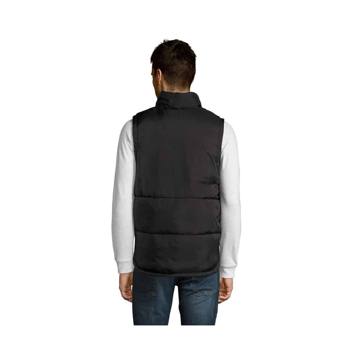 Kamizelki z logo – pikowana kamizelka warm warm s44002-bk-back Pikowana kamizelka WARM WARM s44002-bk-back