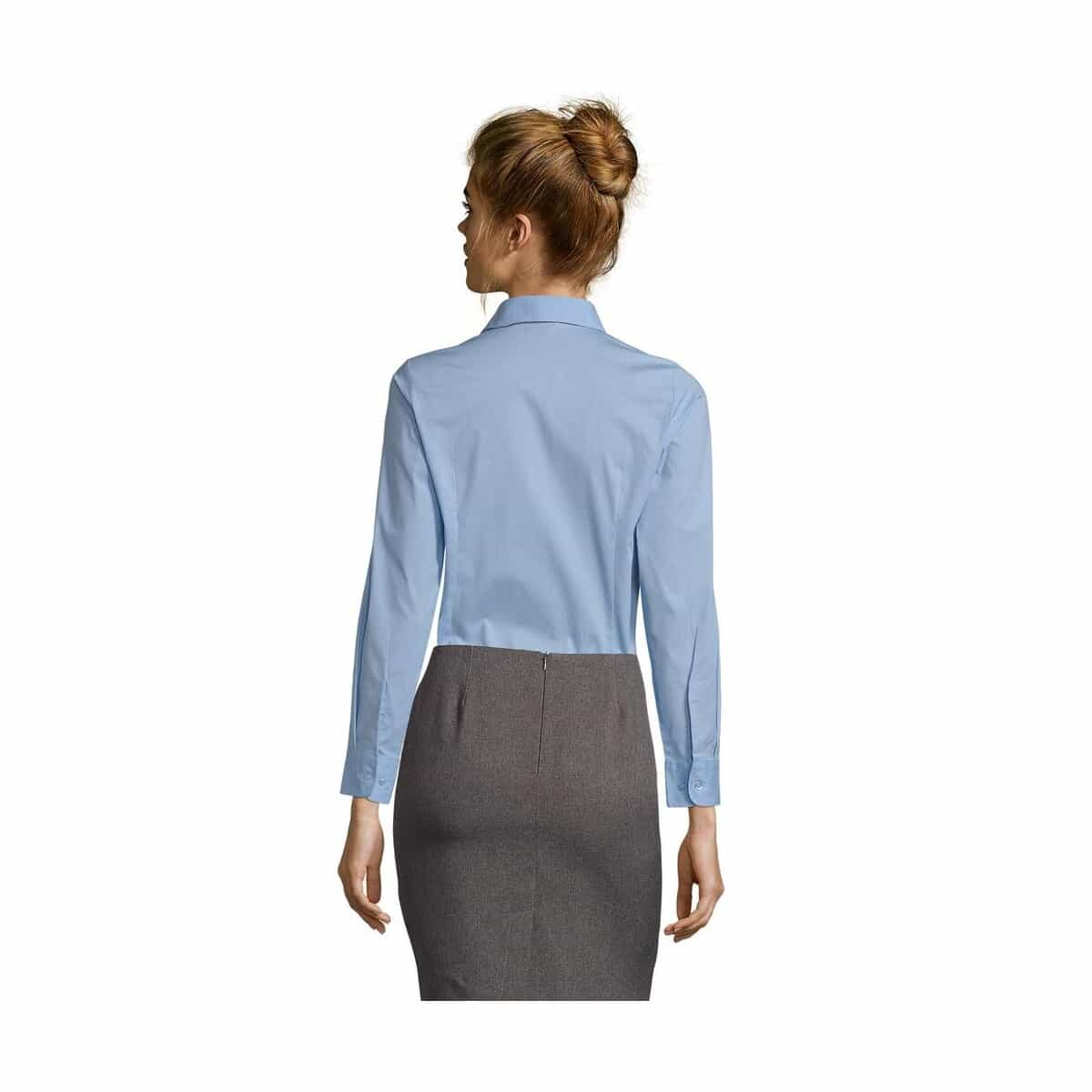 Koszule z logo – eden damska koszula 140g eden s17015-bf-back EDEN damska koszula 140g EDEN s17015-bf-back