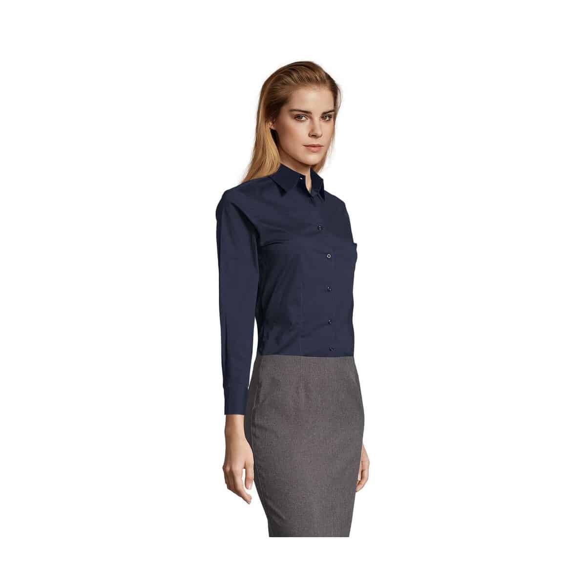 Koszule z logo – eden damska koszula 140g eden s17015-ef-side EDEN damska koszula 140g EDEN s17015-ef-side
