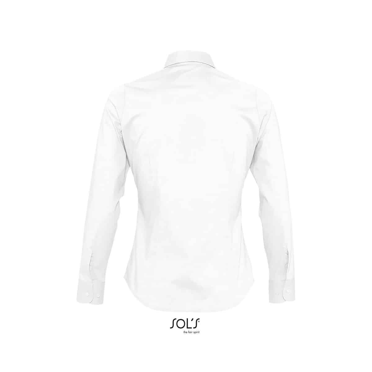 Koszule z logo – eden damska koszula 140g eden s17015-wh-back EDEN damska koszula 140g EDEN s17015-wh-back