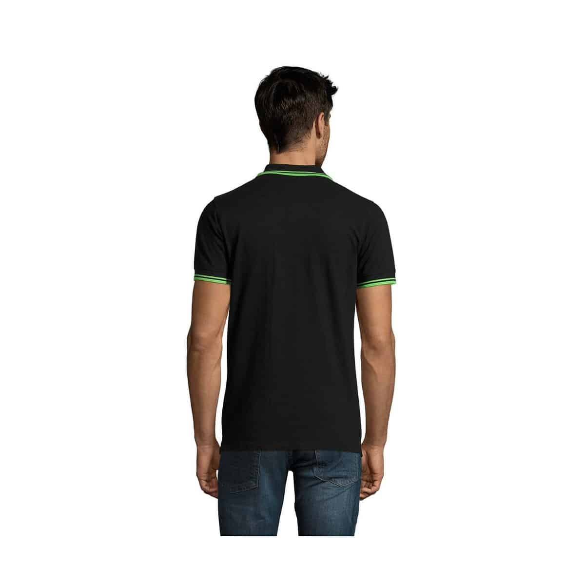 Koszulki polo z logo – pasadena męskie polo 200g pasadena men s00577-bn-back PASADENA męskie polo 200g PASADENA MEN s00577-bn-back