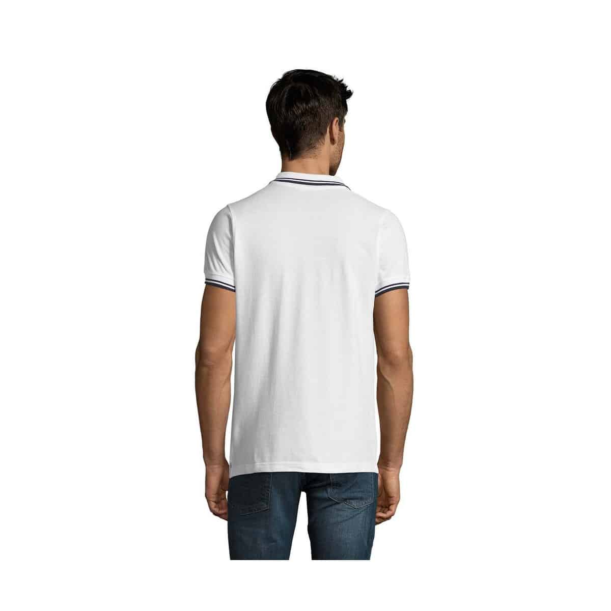 Koszulki polo z logo – pasadena męskie polo 200g pasadena men s00577-nw-back PASADENA męskie polo 200g PASADENA MEN s00577-nw-back