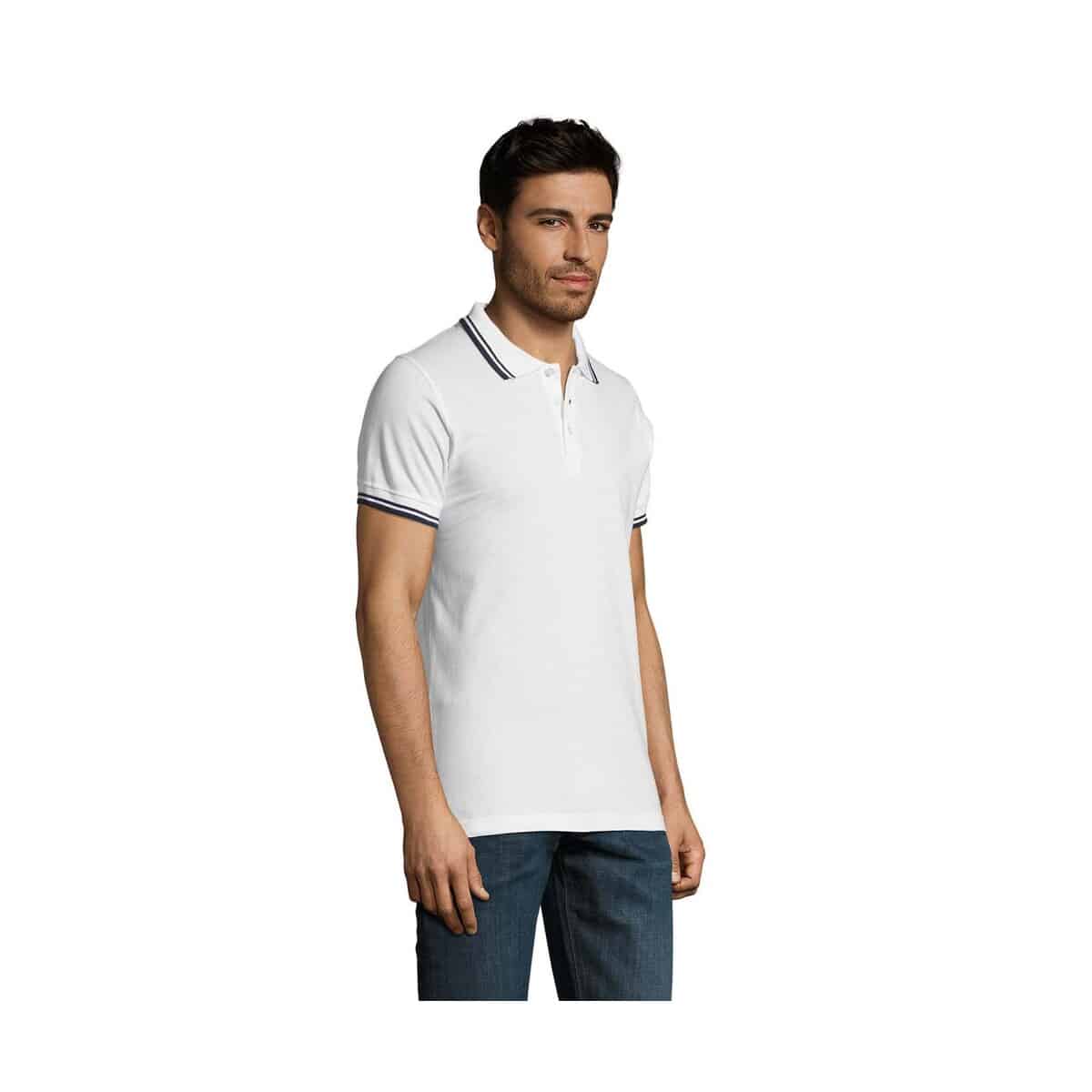 Koszulki polo z logo – pasadena męskie polo 200g pasadena men s00577-nw-side PASADENA męskie polo 200g PASADENA MEN s00577-nw-side