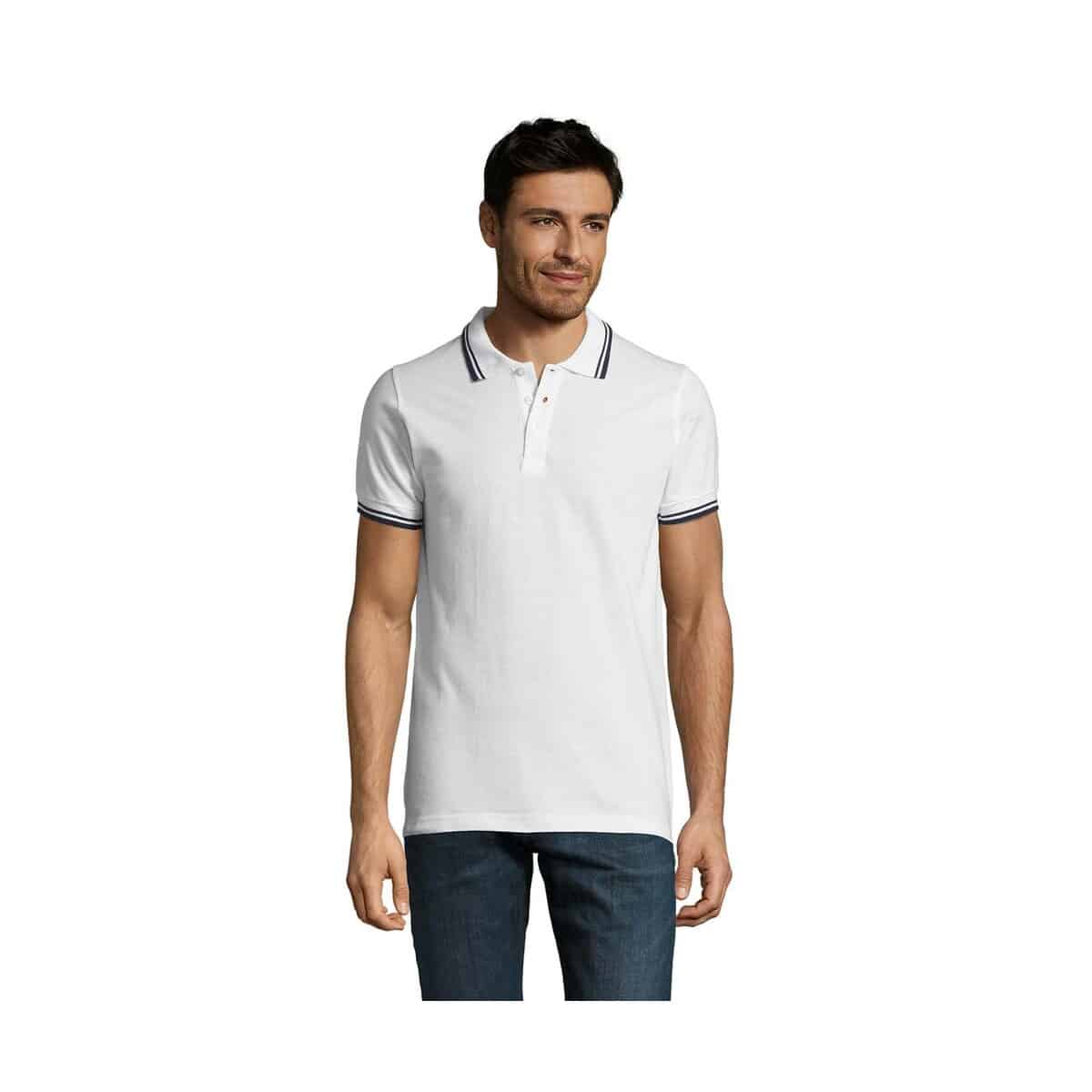 Koszulki polo z logo – pasadena męskie polo 200g pasadena men s00577-nw PASADENA męskie polo 200g PASADENA MEN s00577-nw