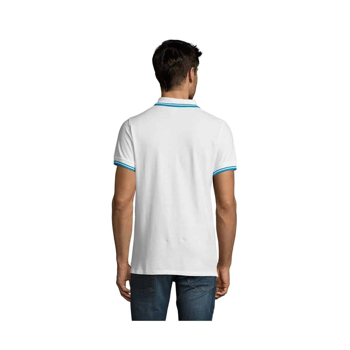 Koszulki polo z logo – pasadena męskie polo 200g pasadena men s00577-qu-back PASADENA męskie polo 200g PASADENA MEN s00577-qu-back