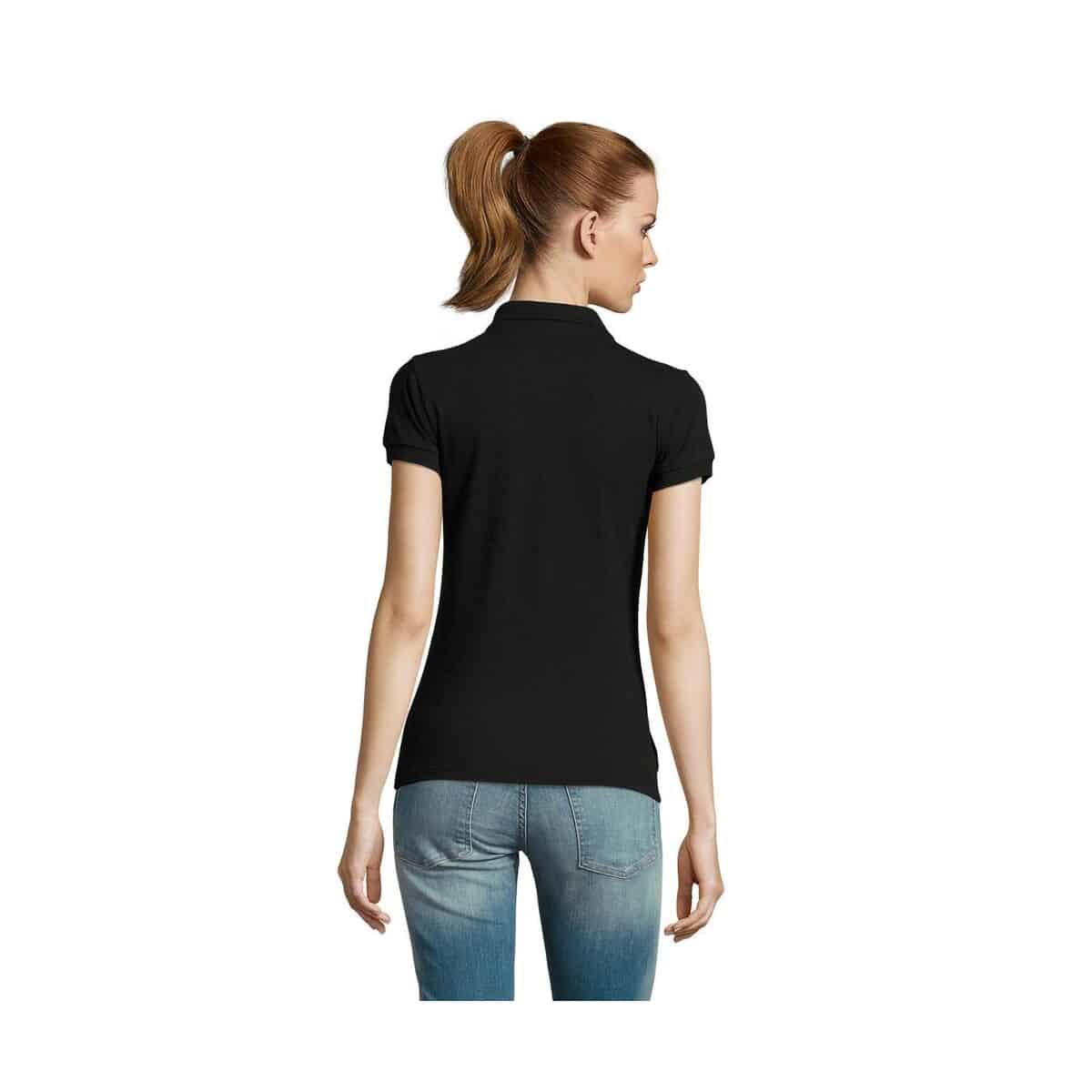 Koszulki polo z logo – passion damskie polo 170g passion s11338-bk-back PASSION Damskie POLO 170g PASSION s11338-bk-back