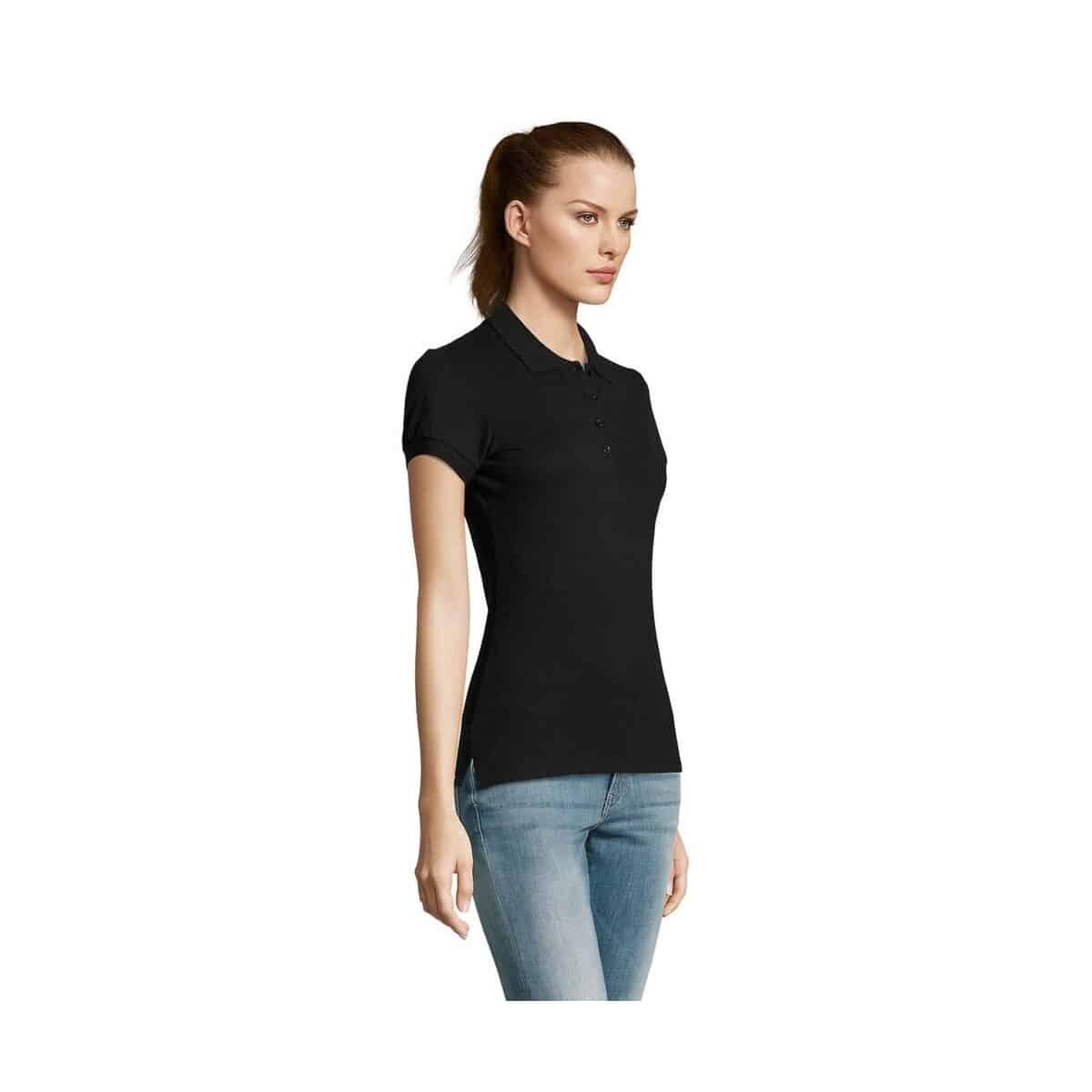 Koszulki polo z logo – passion damskie polo 170g passion s11338-bk-side PASSION Damskie POLO 170g PASSION s11338-bk-side