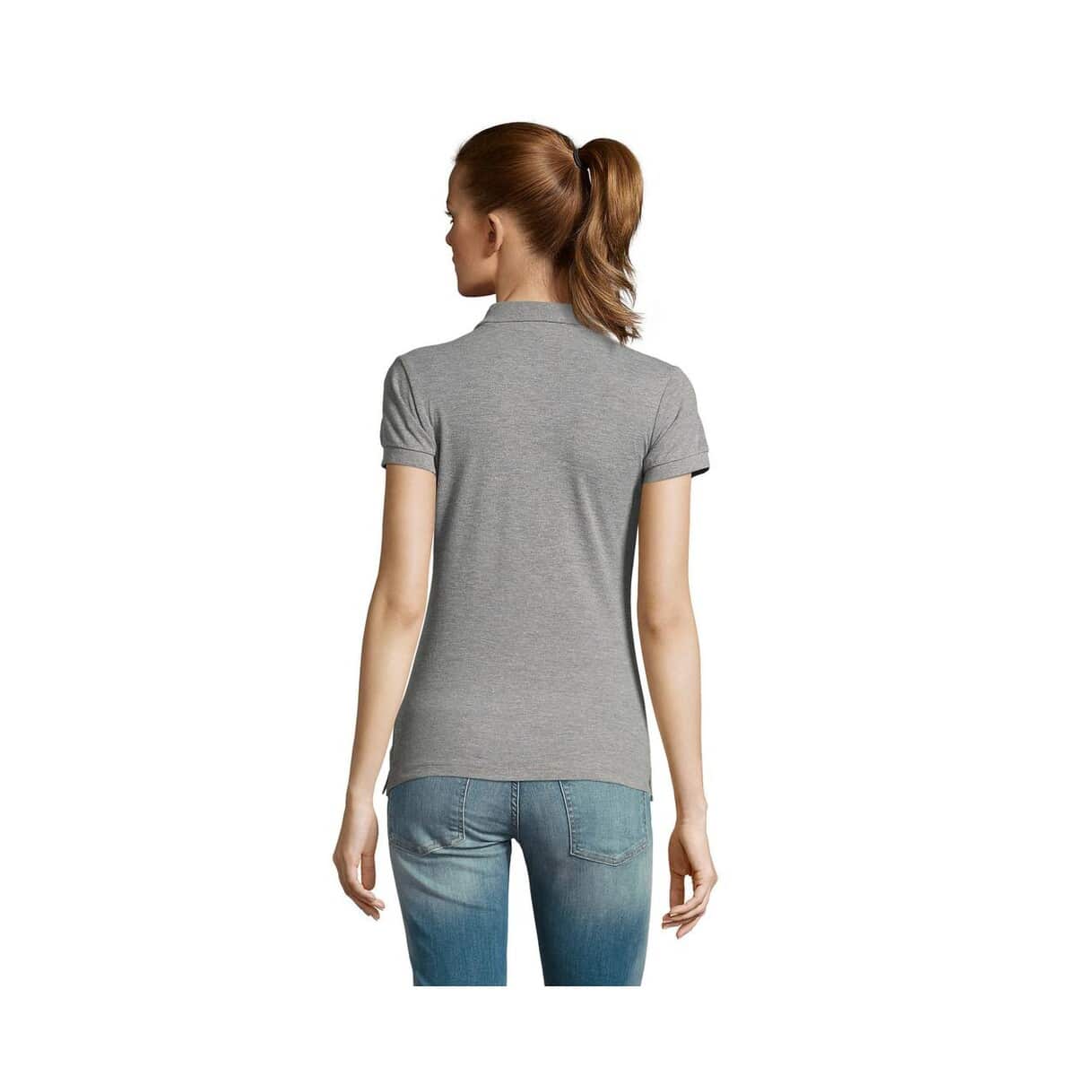 Koszulki polo z logo – passion damskie polo 170g passion s11338-gy-back PASSION Damskie POLO 170g PASSION s11338-gy-back