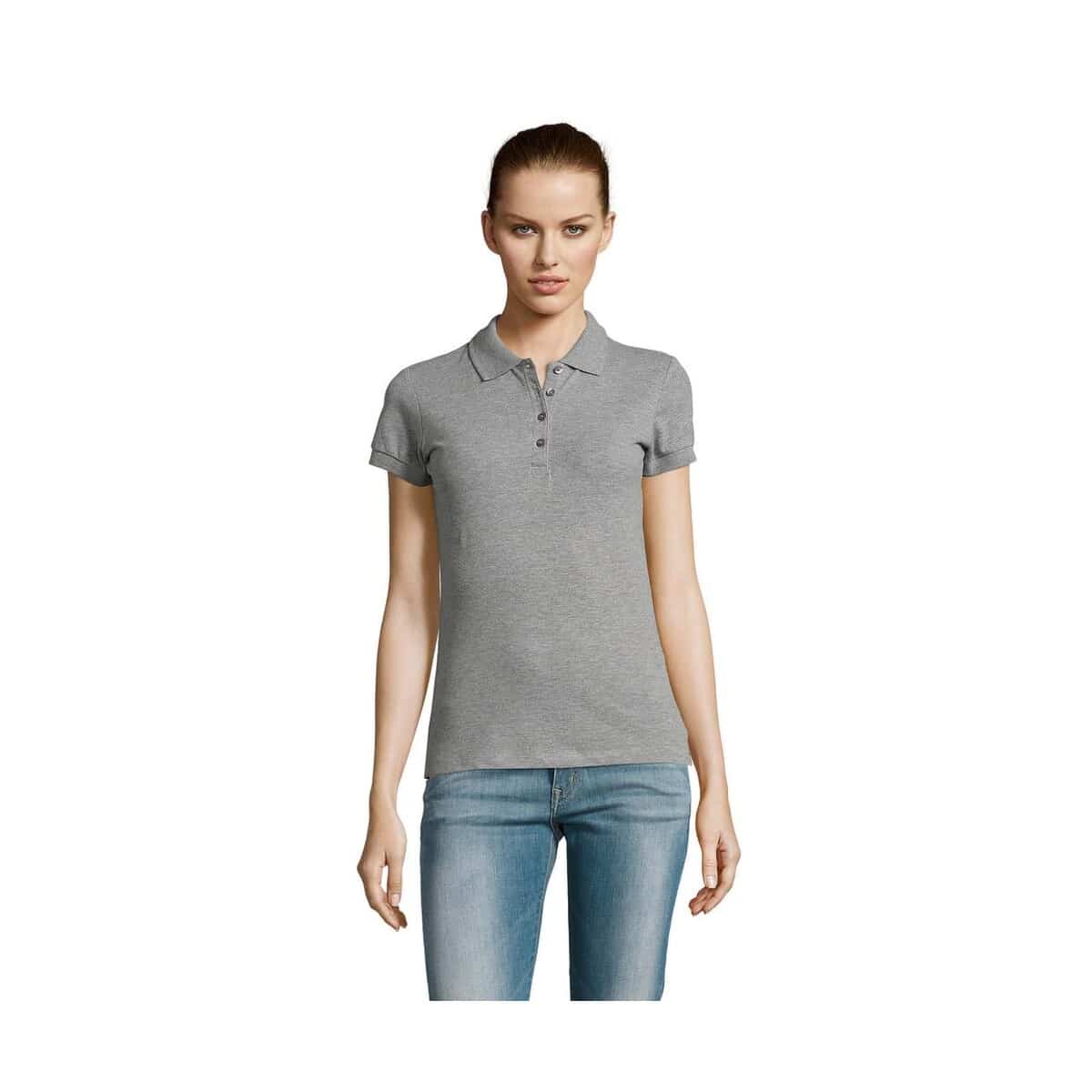 Koszulki polo z logo – passion damskie polo 170g passion s11338-gy PASSION Damskie POLO 170g PASSION s11338-gy