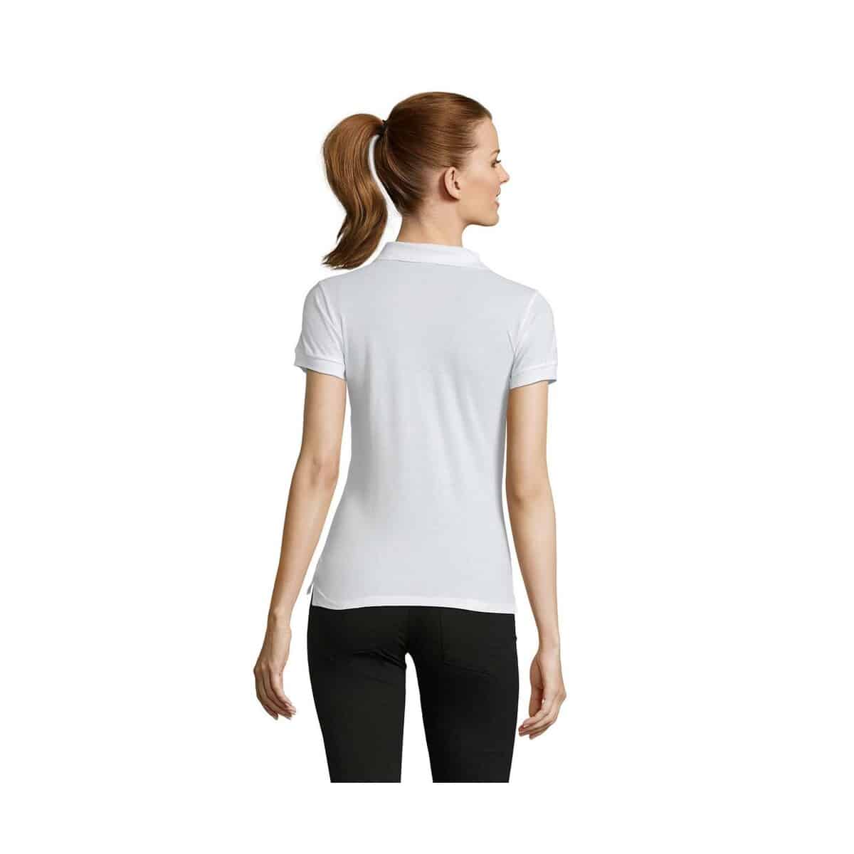 Koszulki polo z logo – passion damskie polo 170g passion s11338-wh-back PASSION Damskie POLO 170g PASSION s11338-wh-back