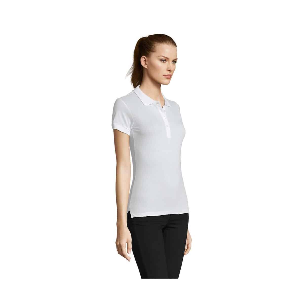 Koszulki polo z logo – passion damskie polo 170g passion s11338-wh-side PASSION Damskie POLO 170g PASSION s11338-wh-side