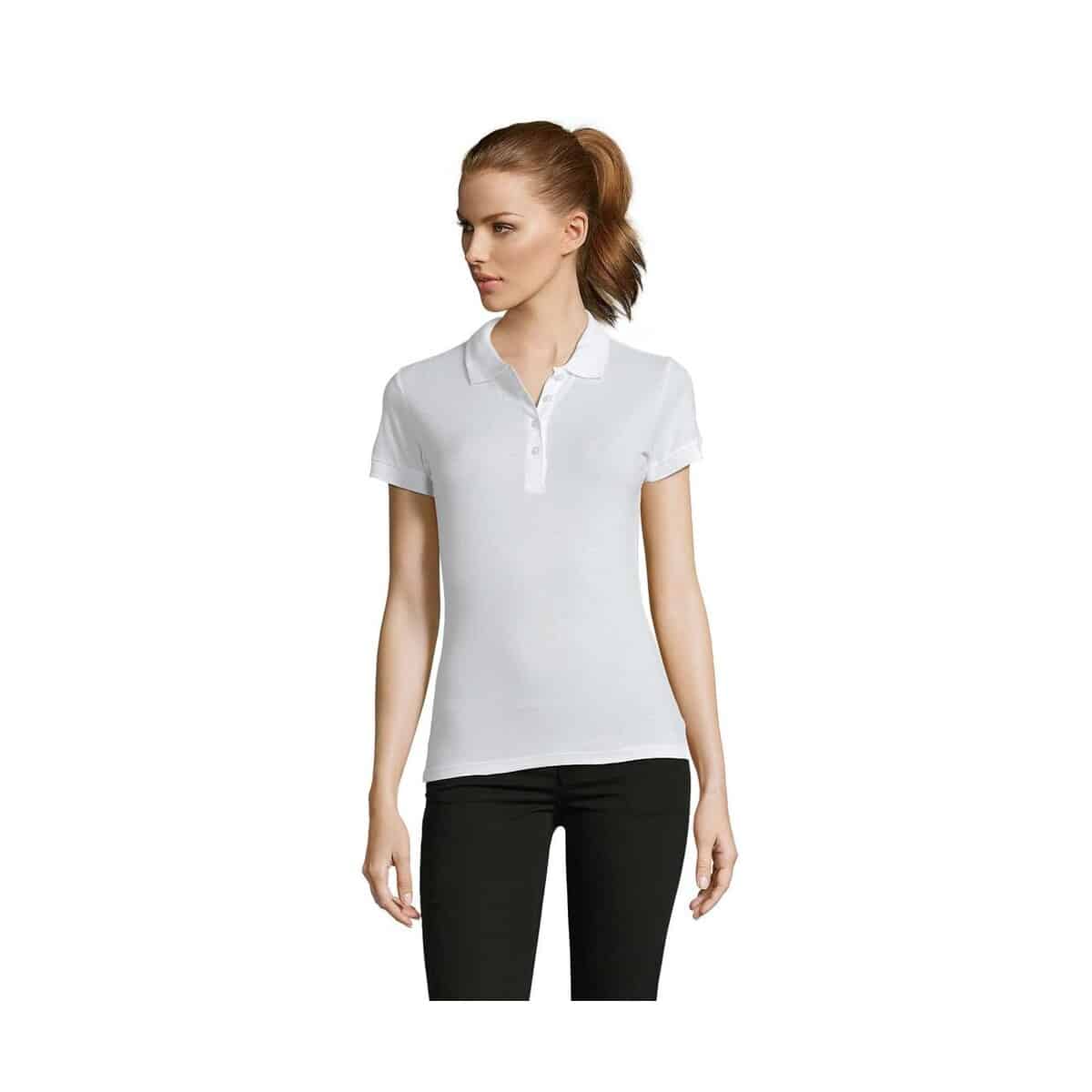 Koszulki polo z logo – passion damskie polo 170g passion s11338-wh PASSION Damskie POLO 170g PASSION s11338-wh