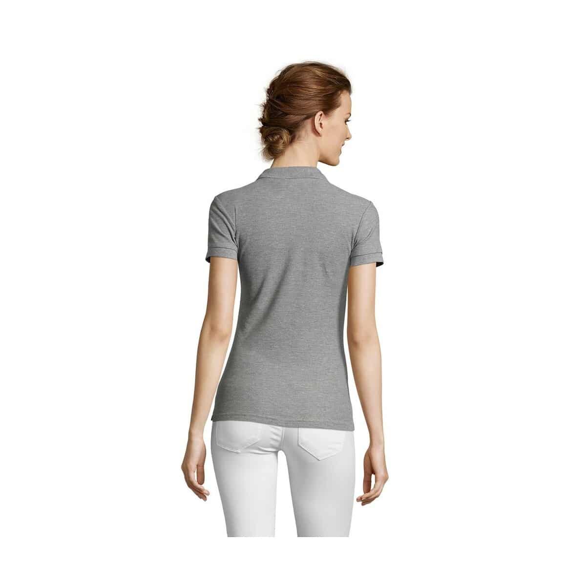 Koszulki polo z logo – people damskie polo 210g people s11310-gy-back PEOPLE Damskie POLO 210g PEOPLE s11310-gy-back
