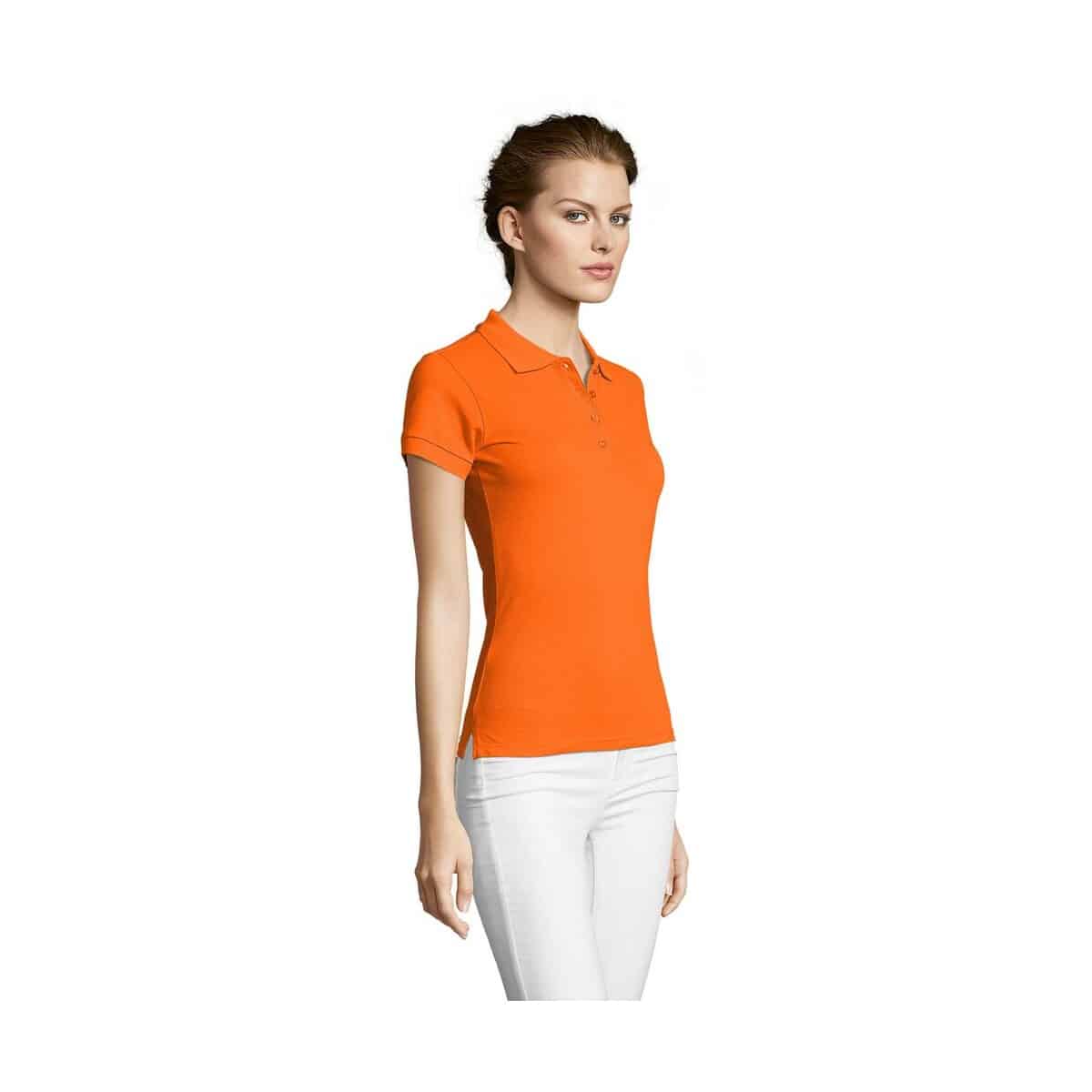Koszulki polo z logo – people damskie polo 210g people s11310-or-side PEOPLE Damskie POLO 210g PEOPLE s11310-or-side