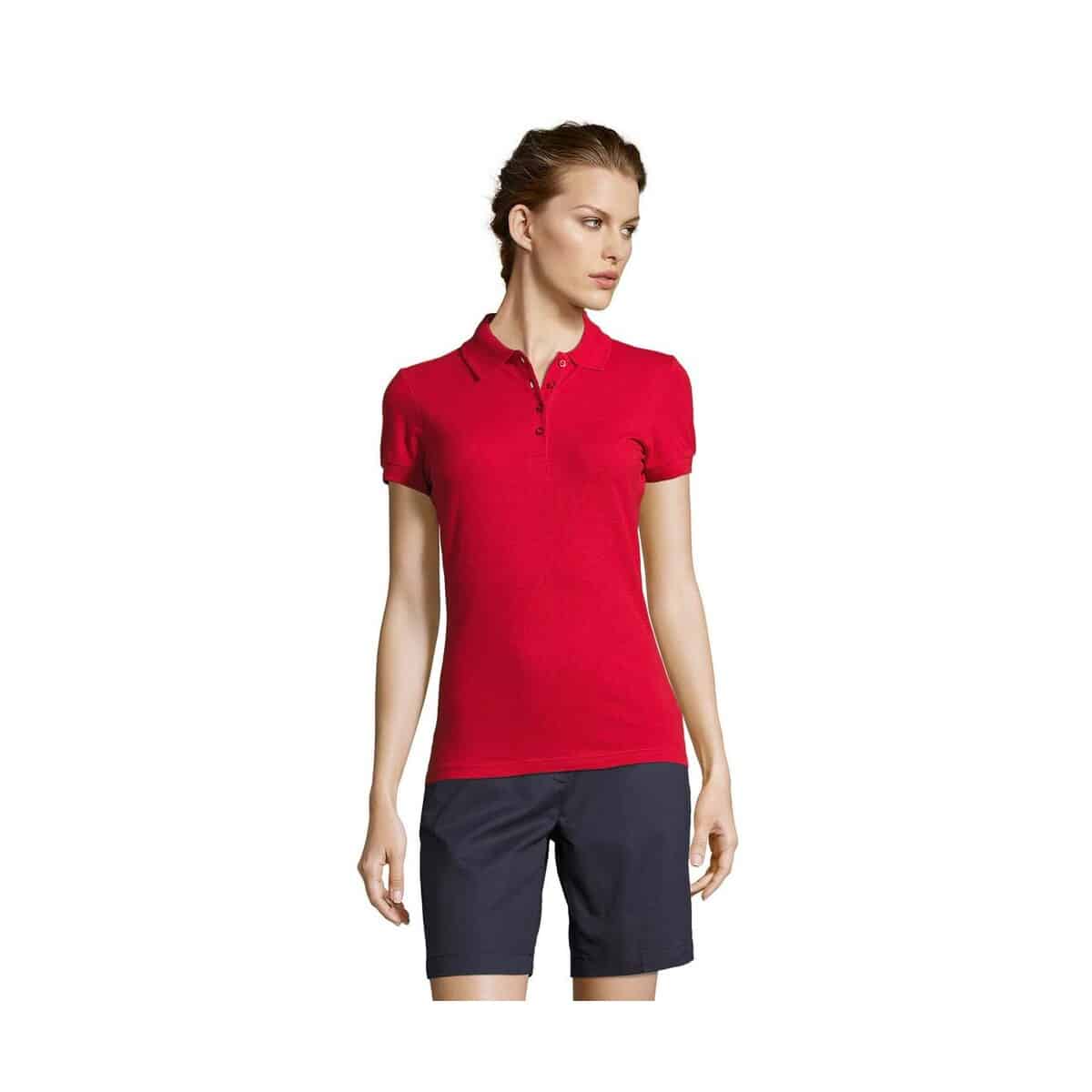 Koszulki polo z logo – people damskie polo 210g people s11310-rd PEOPLE Damskie POLO 210g PEOPLE s11310-rd