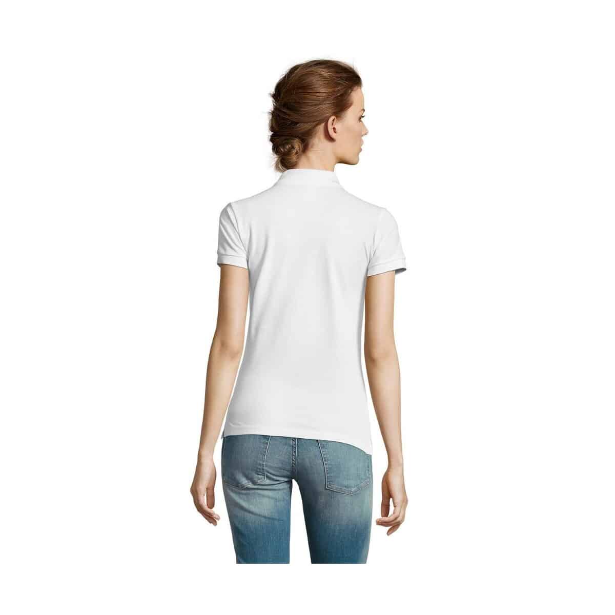Koszulki polo z logo – people damskie polo 210g people s11310-wh-back PEOPLE Damskie POLO 210g PEOPLE s11310-wh-back