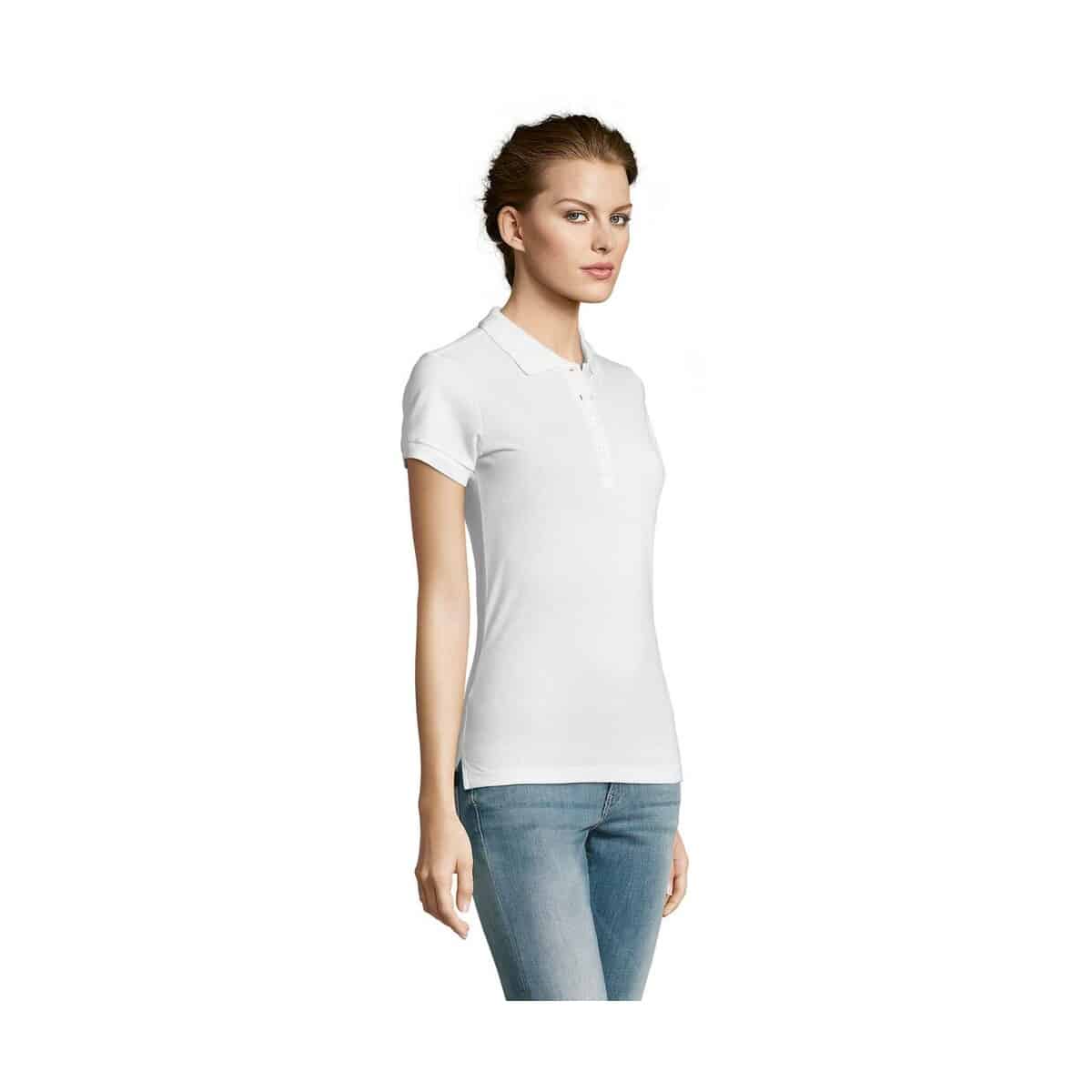 Koszulki polo z logo – people damskie polo 210g people s11310-wh-side PEOPLE Damskie POLO 210g PEOPLE s11310-wh-side