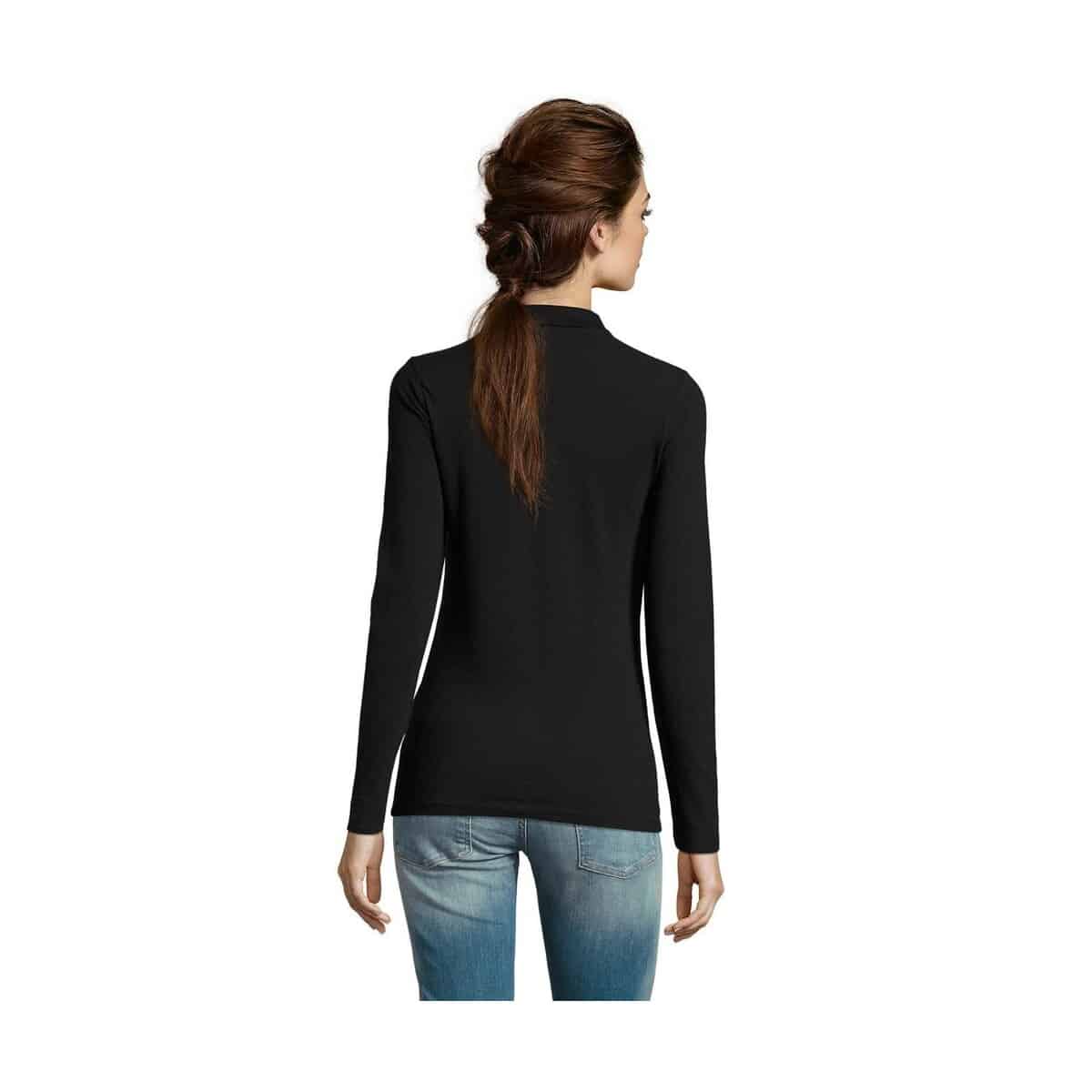Koszulki polo z logo – perfect damskie lsl polo180 perfect lsl women s02083-bk-back PERFECT Damskie LSL POLO180 PERFECT LSL WOMEN s02083-bk-back