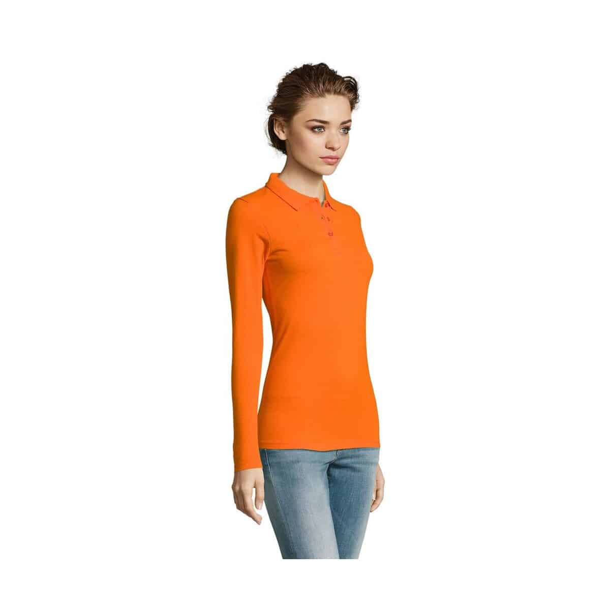 Koszulki polo z logo – perfect damskie lsl polo180 perfect lsl women s02083-or-side PERFECT Damskie LSL POLO180 PERFECT LSL WOMEN s02083-or-side