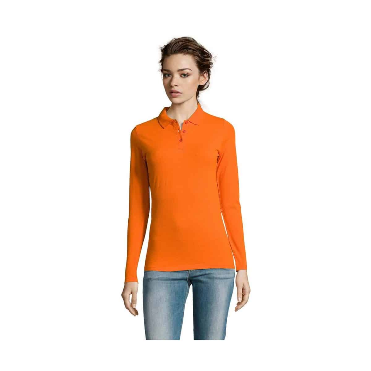 Koszulki polo z logo – perfect damskie lsl polo180 perfect lsl women s02083-or PERFECT Damskie LSL POLO180 PERFECT LSL WOMEN s02083-or