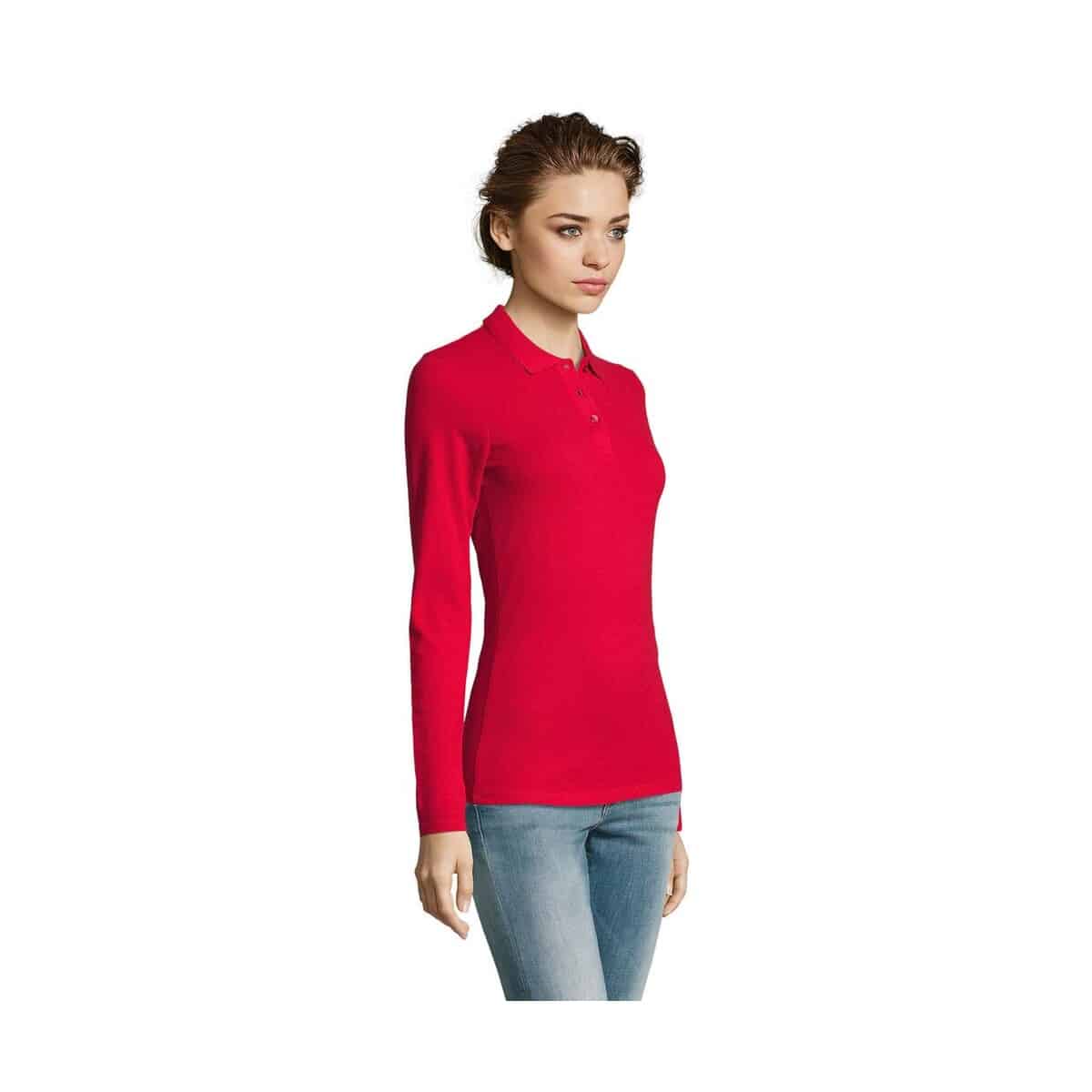 Koszulki polo z logo – perfect damskie lsl polo180 perfect lsl women s02083-rd-side PERFECT Damskie LSL POLO180 PERFECT LSL WOMEN s02083-rd-side