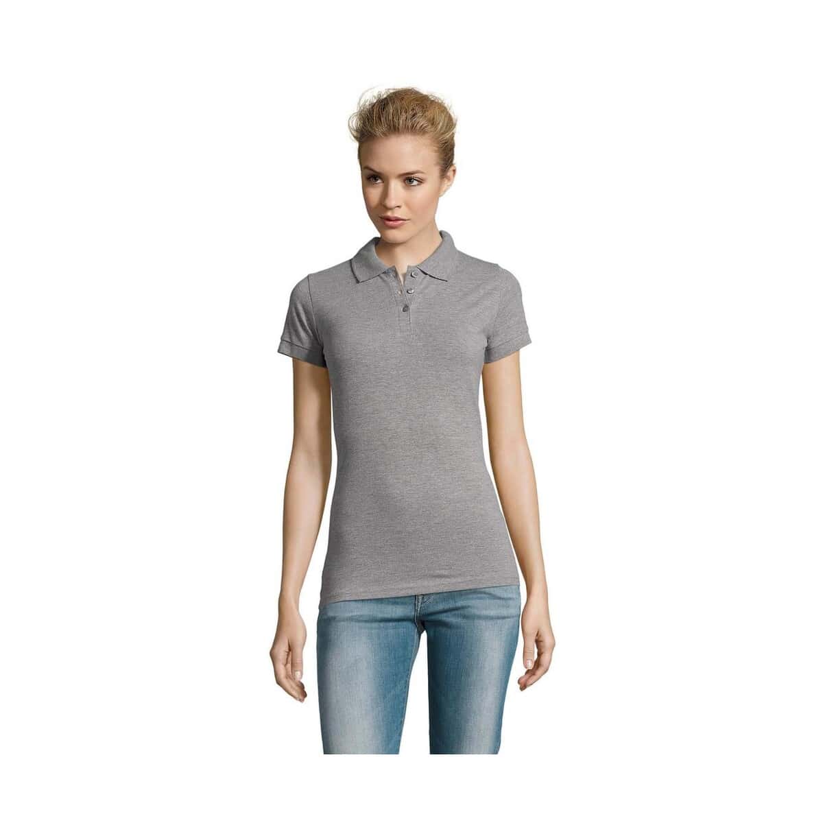 Koszulki polo z logo – perfect damskie polo 180g perfect women s11347-gy PERFECT Damskie POLO 180g PERFECT WOMEN s11347-gy