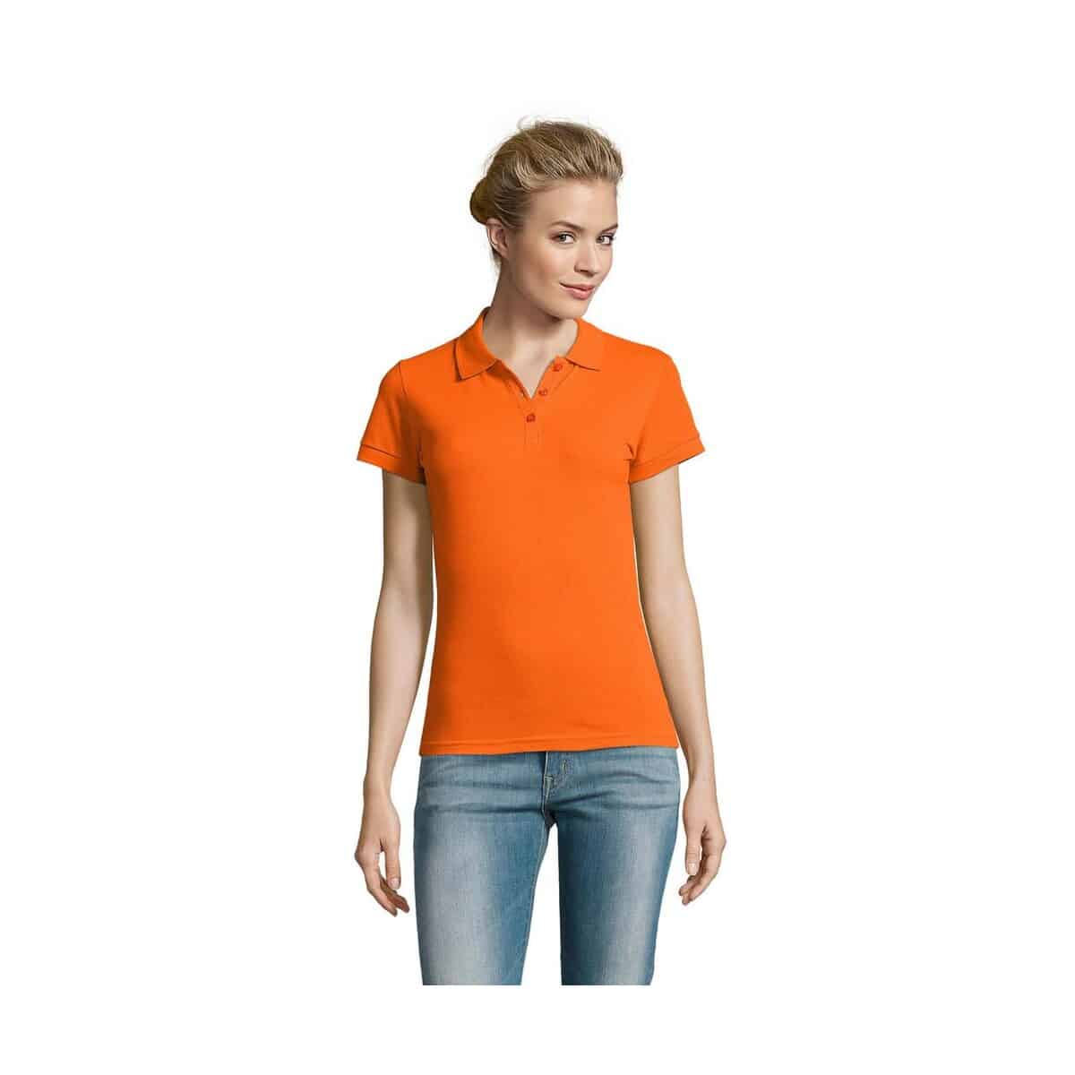 Koszulki polo z logo – perfect damskie polo 180g perfect women s11347-or PERFECT Damskie POLO 180g PERFECT WOMEN s11347-or