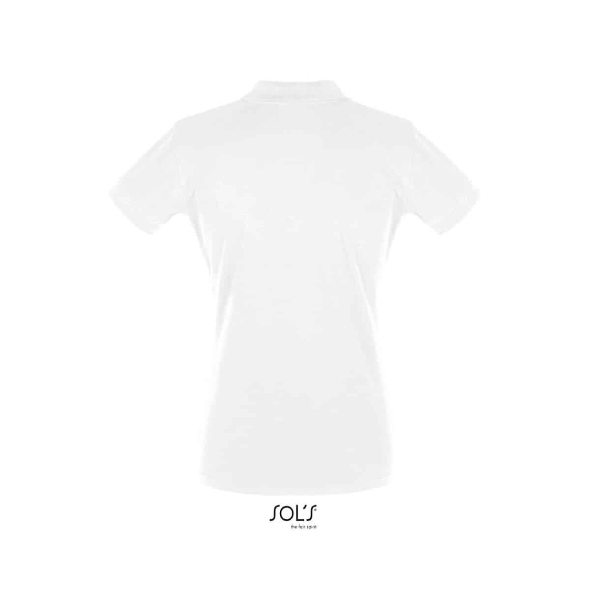 Koszulki polo z logo – perfect damskie polo 180g perfect women s11347-wh-back PERFECT Damskie POLO 180g PERFECT WOMEN s11347-wh-back