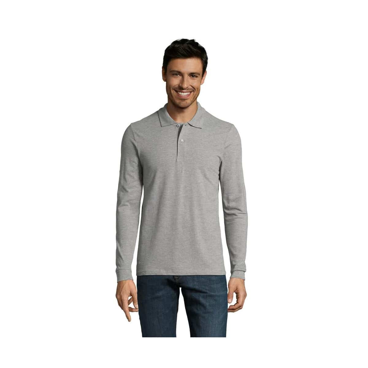 Koszulki polo z logo – perfect men lsl polo 180g perfect lsl men s02087-gy PERFECT MEN LSL POLO 180g PERFECT LSL MEN s02087-gy