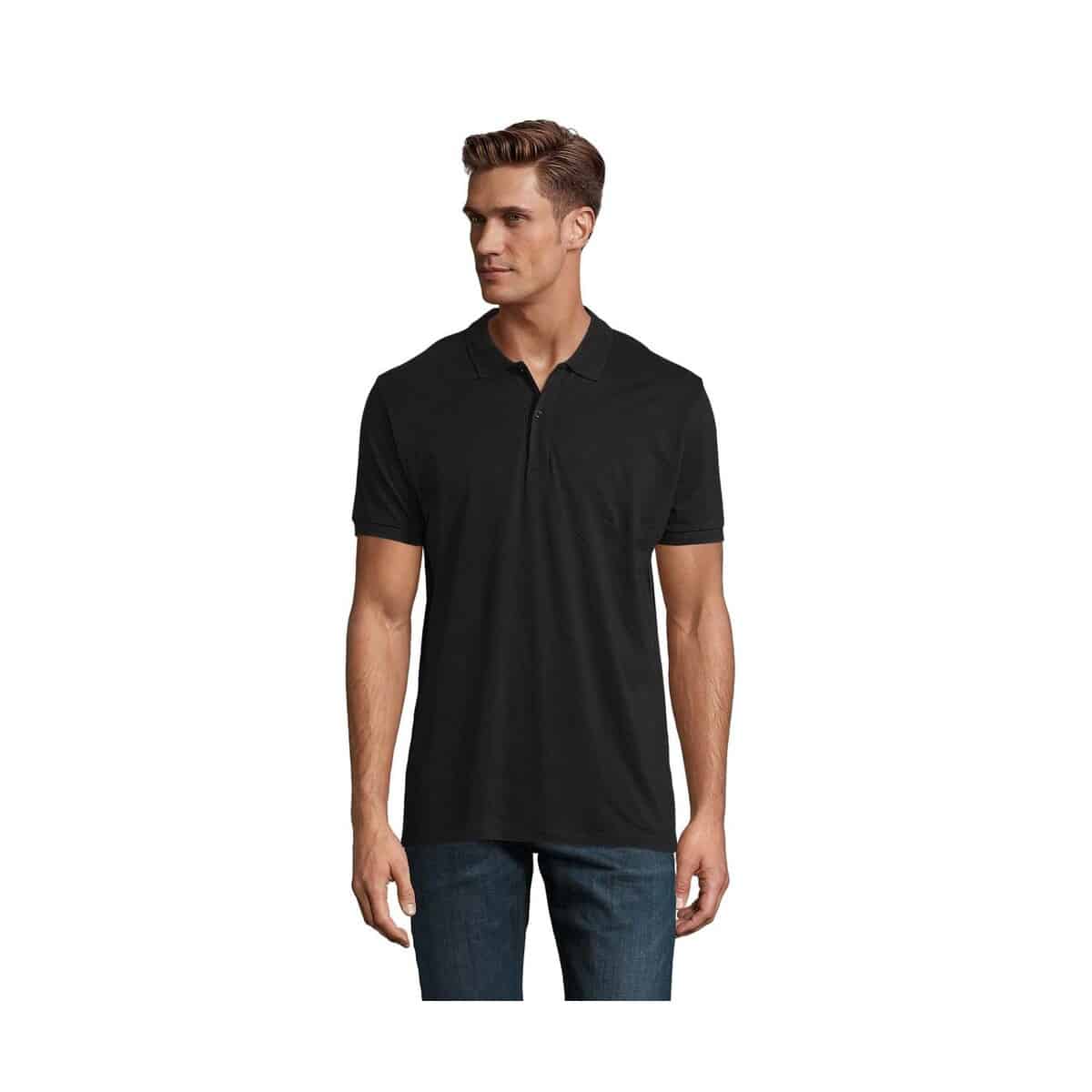 Koszulki polo z logo – planet men polo 170g planet men s03566-bk PLANET MEN polo 170g PLANET MEN s03566-bk