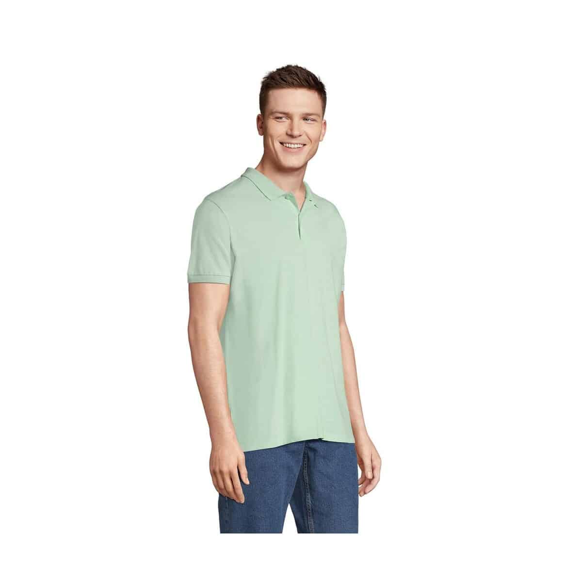 Koszulki polo z logo – planet men polo 170g planet men s03566-gn-back PLANET MEN polo 170g PLANET MEN s03566-gn-back