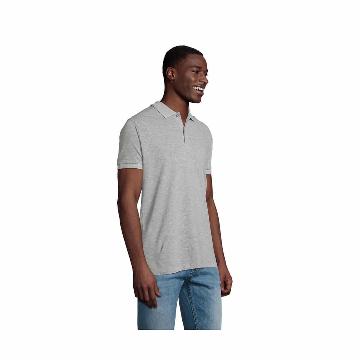 Koszulki polo z logo – planet men polo 170g planet men s03566-gy-back PLANET MEN polo 170g PLANET MEN s03566-gy-back