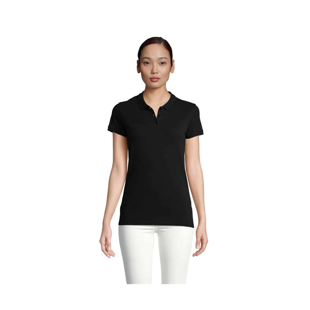 Koszulki polo z logo – planet women polo 170g planet women s03575-bk PLANET WOMEN polo 170g PLANET WOMEN s03575-bk
