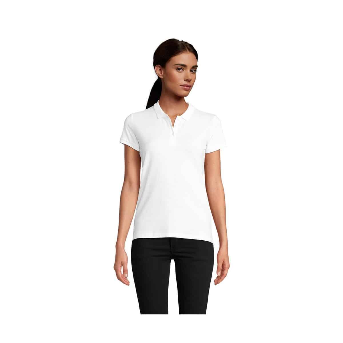 Koszulki polo z logo – planet women polo 170g planet women s03575-wh PLANET WOMEN polo 170g PLANET WOMEN s03575-wh