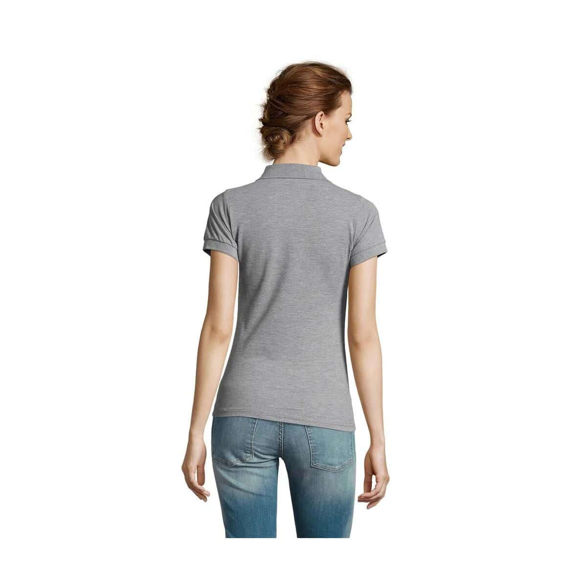 Koszulki polo z logo – prime damskie polo 200g prime women s00573-gy-back PRIME Damskie POLO 200g PRIME WOMEN s00573-gy-back