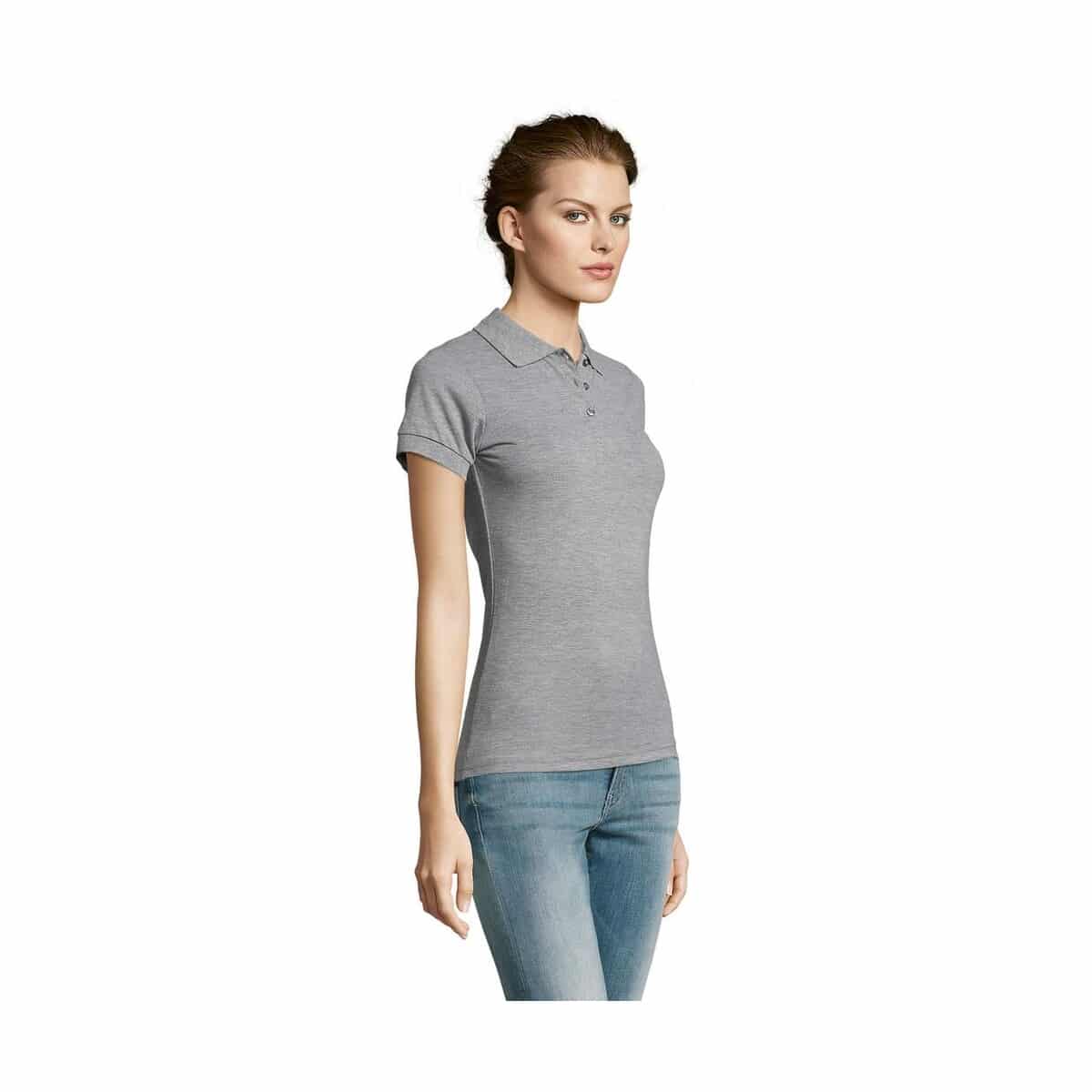 Koszulki polo z logo – prime damskie polo 200g prime women s00573-gy-side PRIME Damskie POLO 200g PRIME WOMEN s00573-gy-side