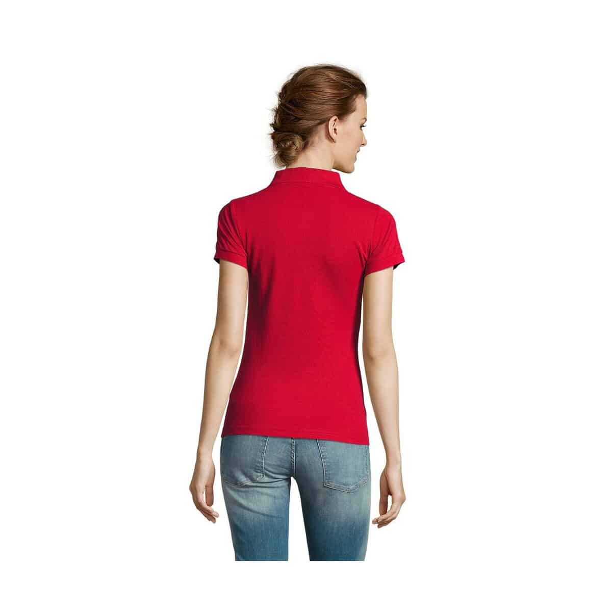 Koszulki polo z logo – prime damskie polo 200g prime women s00573-rd-back PRIME Damskie POLO 200g PRIME WOMEN s00573-rd-back