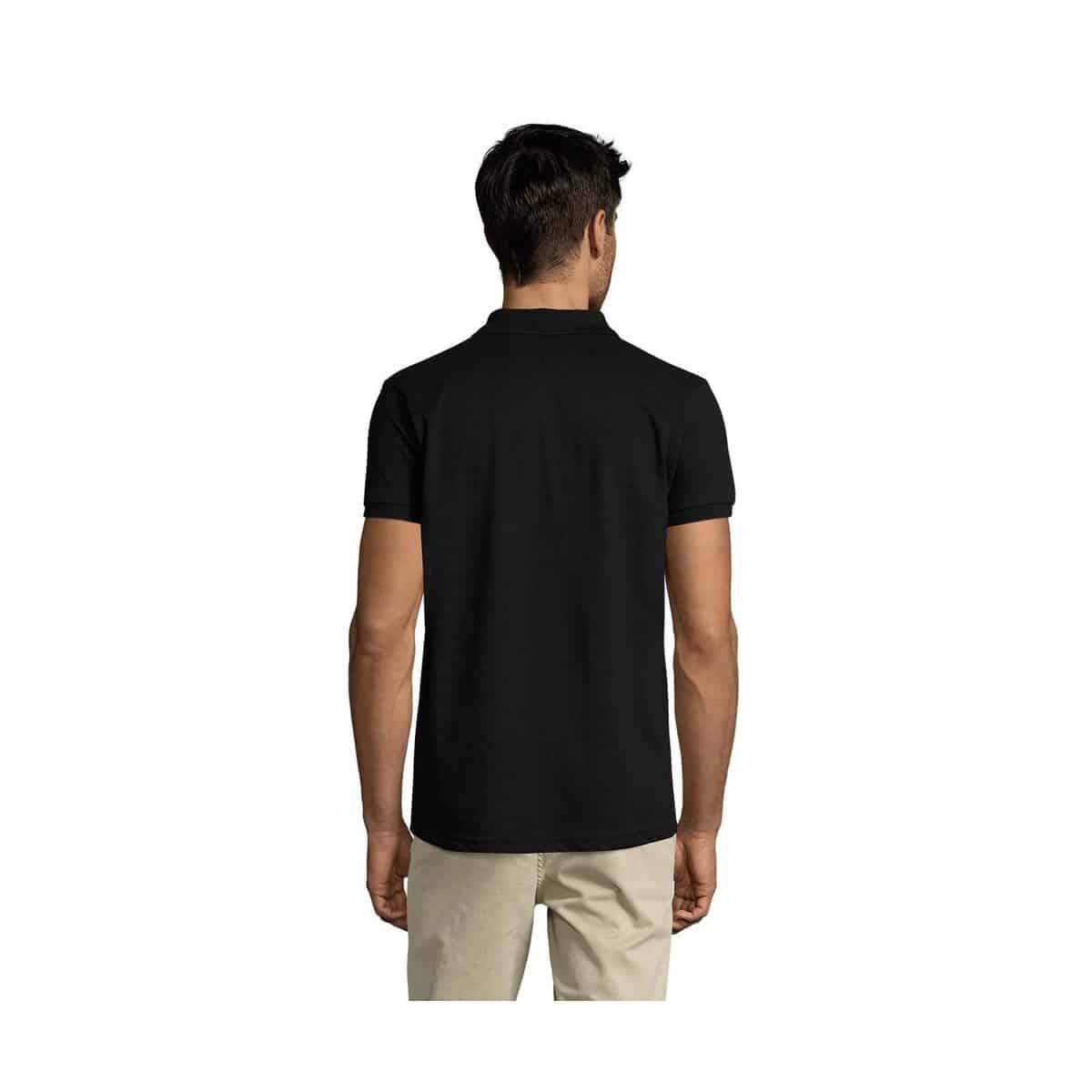 Koszulki polo z logo – prime męskie polo 200g prime men s00571-bk-back PRIME Męskie polo 200g PRIME MEN s00571-bk-back
