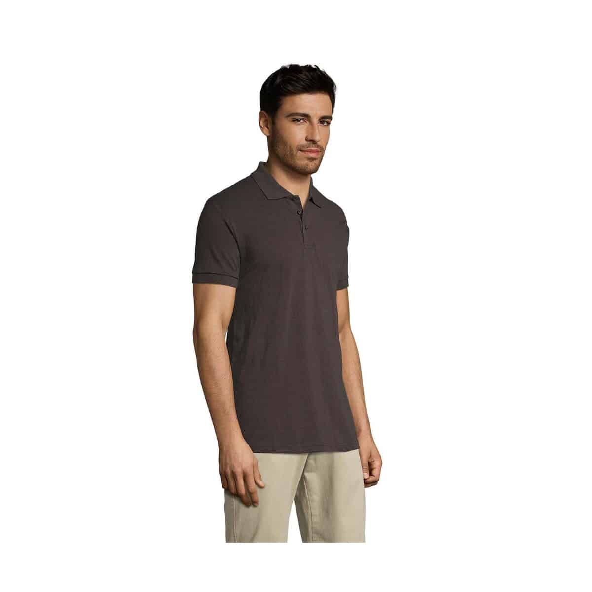 Koszulki polo z logo – prime męskie polo 200g prime men s00571-dg-side PRIME Męskie polo 200g PRIME MEN s00571-dg-side