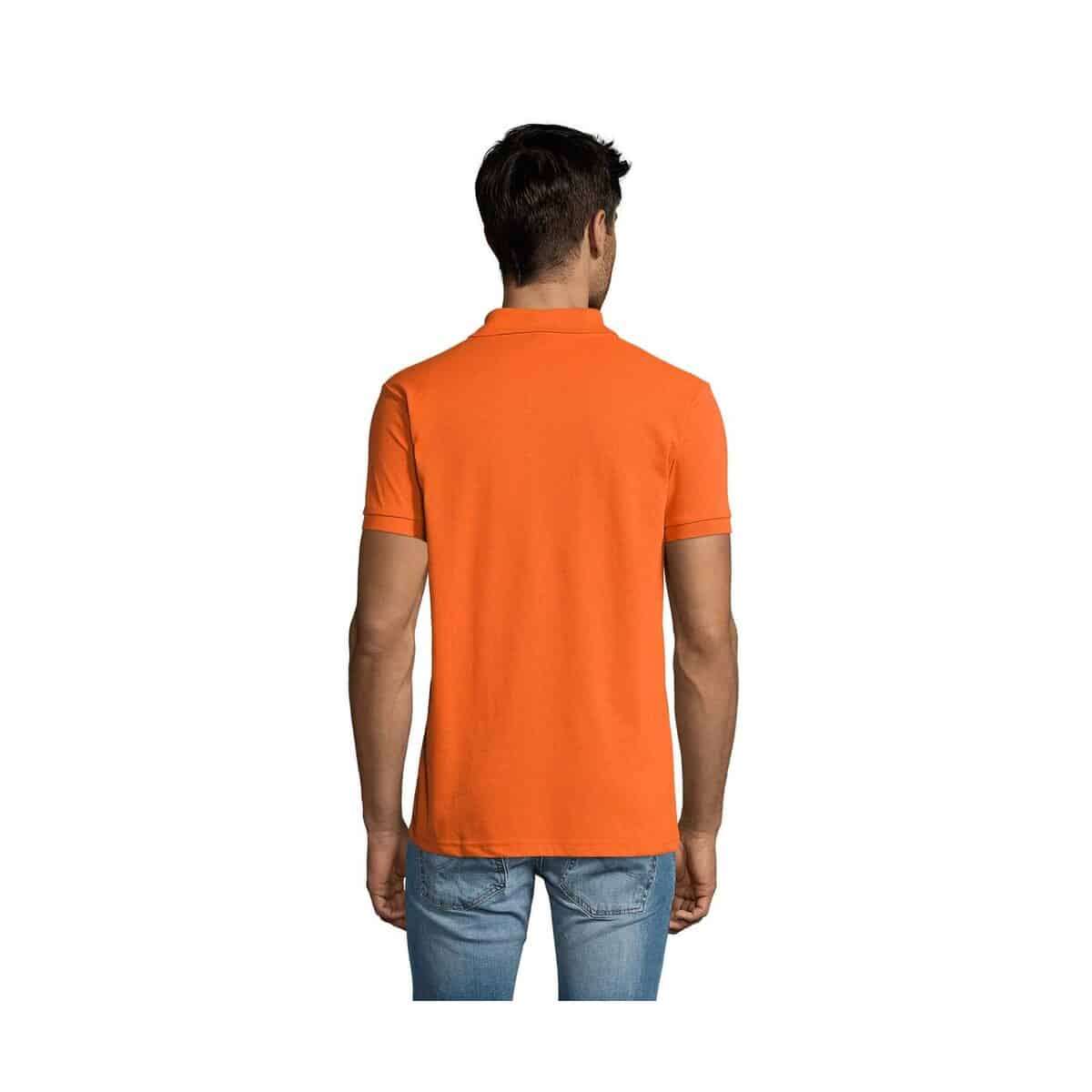 Koszulki polo z logo – prime męskie polo 200g prime men s00571-or-back PRIME Męskie polo 200g PRIME MEN s00571-or-back