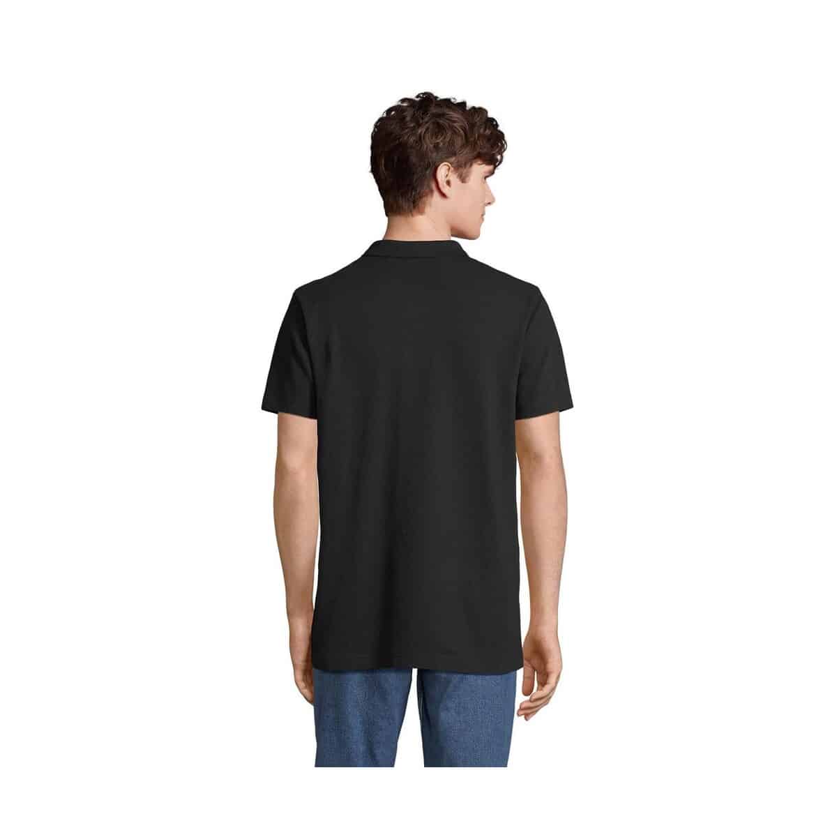 Koszulki polo z logo – pulse unisex polo pulse s04502-bk-back PULSE UNISEX POLO PULSE s04502-bk-back