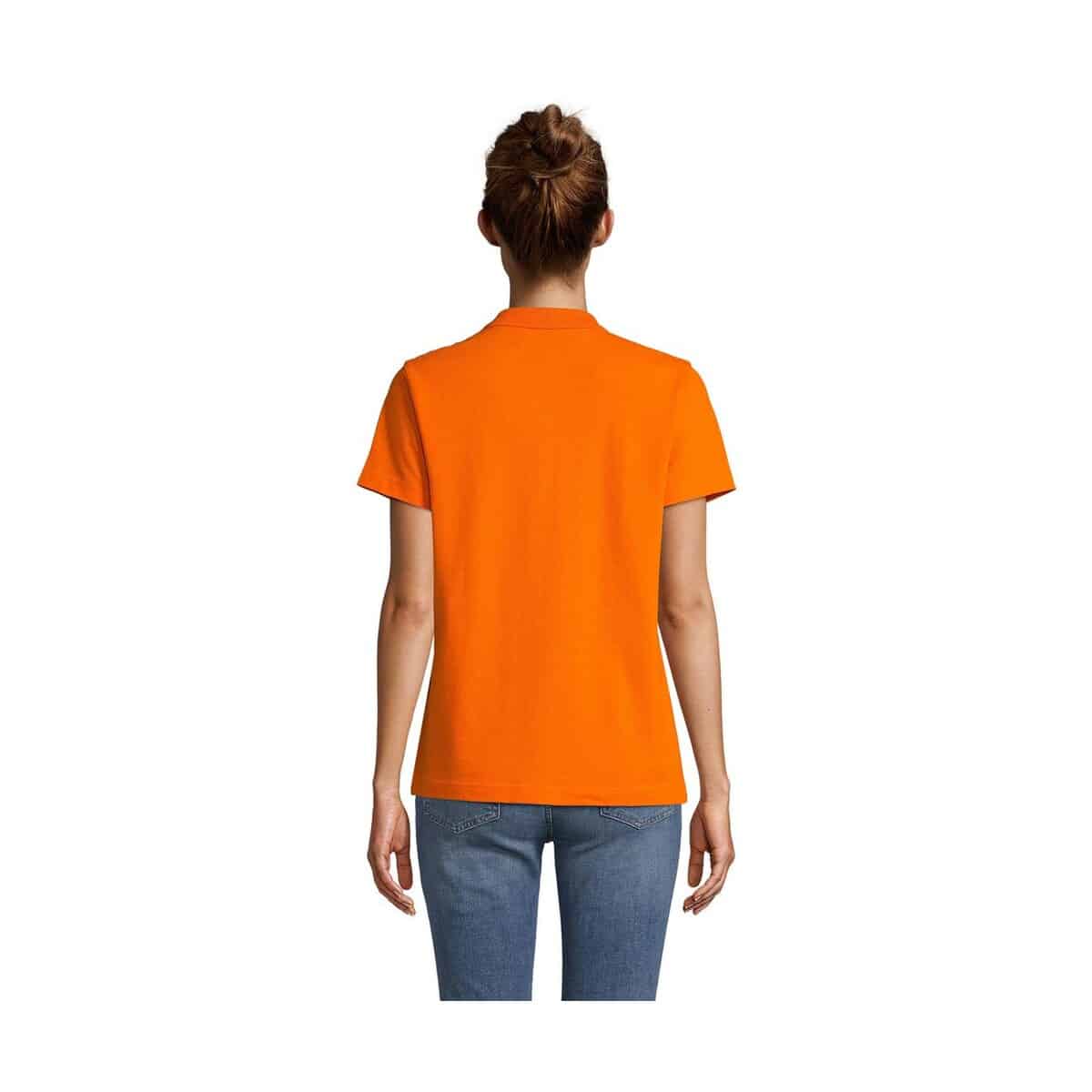 Koszulki polo z logo – pulse women polo pulse women s04501-or-back PULSE WOMEN POLO PULSE WOMEN s04501-or-back