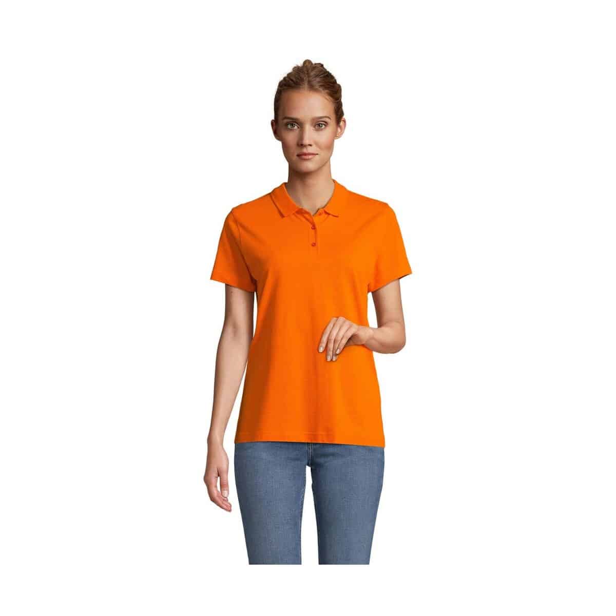 Koszulki polo z logo – pulse women polo pulse women s04501-or PULSE WOMEN POLO PULSE WOMEN s04501-or
