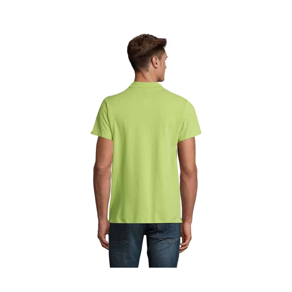 Koszulki polo z logo – spring ii men polo 210g spring ii s11362-ag-back SPRING II MEN Polo 210g SPRING II s11362-ag-back