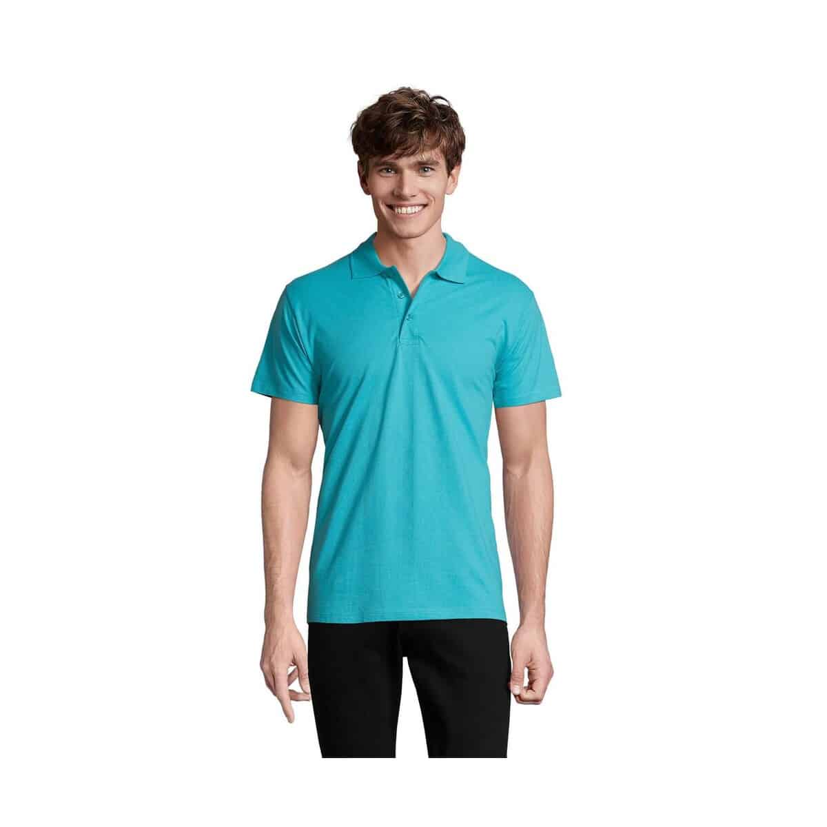 Koszulki polo z logo – spring ii men polo 210g spring ii s11362-al SPRING II MEN Polo 210g SPRING II s11362-al