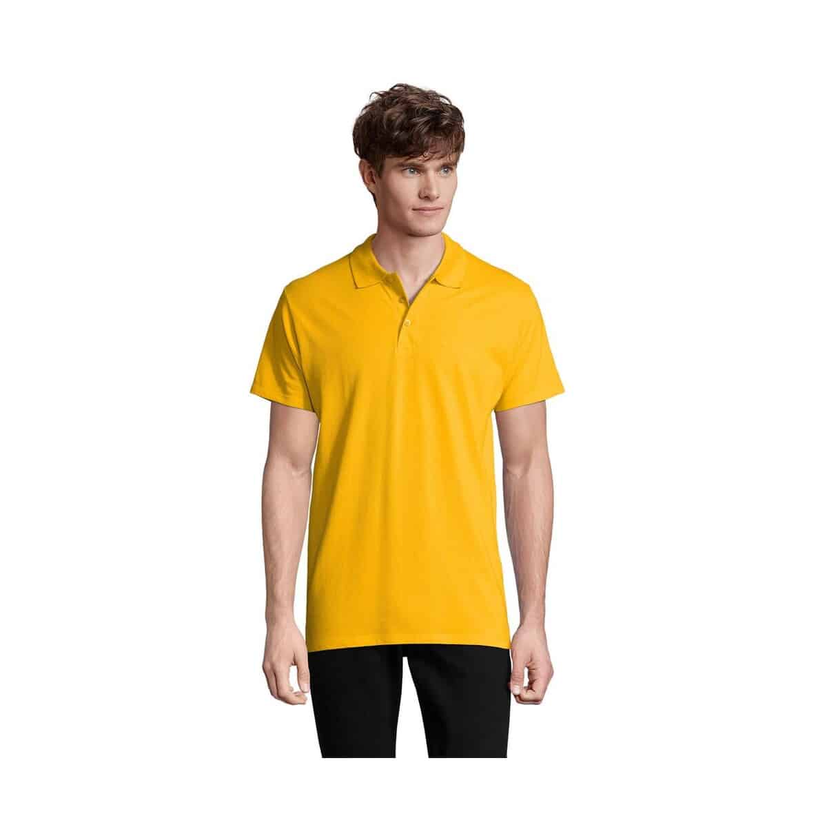 Koszulki polo z logo – spring ii men polo 210g spring ii s11362-go SPRING II MEN Polo 210g SPRING II s11362-go