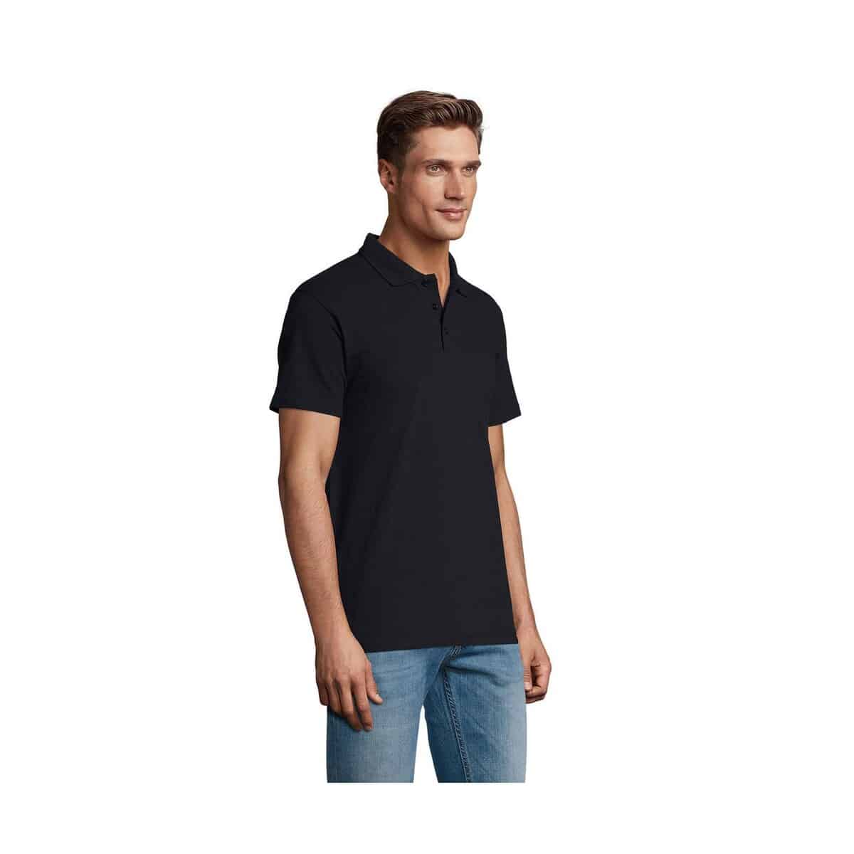 Koszulki polo z logo – spring ii men polo 210g spring ii s11362-ny-side SPRING II MEN Polo 210g SPRING II s11362-ny-side