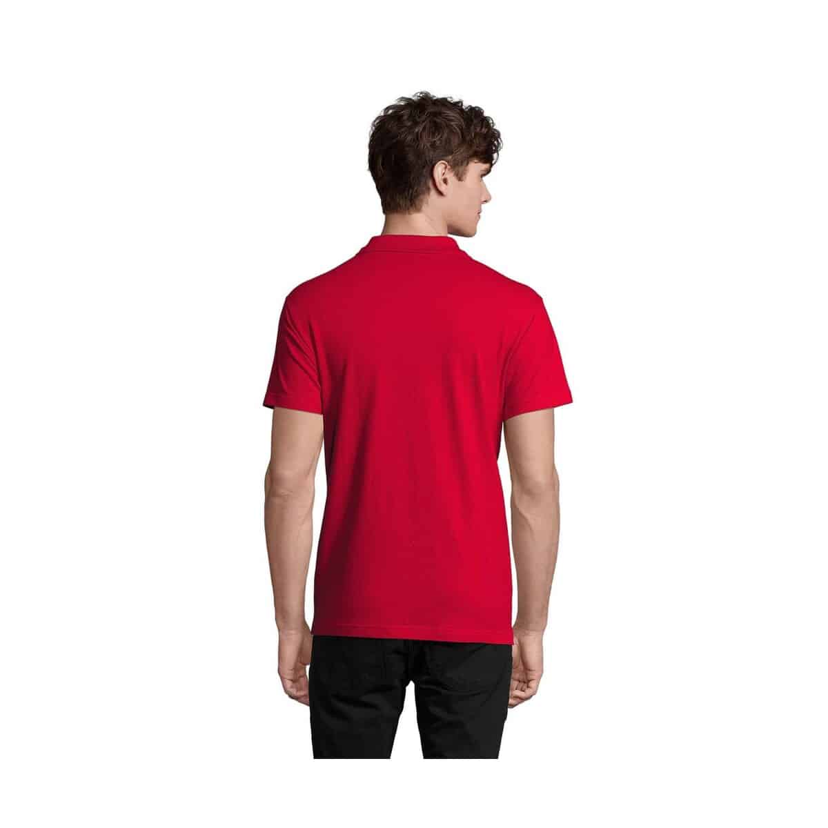 Koszulki polo z logo – spring ii men polo 210g spring ii s11362-rd-back SPRING II MEN Polo 210g SPRING II s11362-rd-back